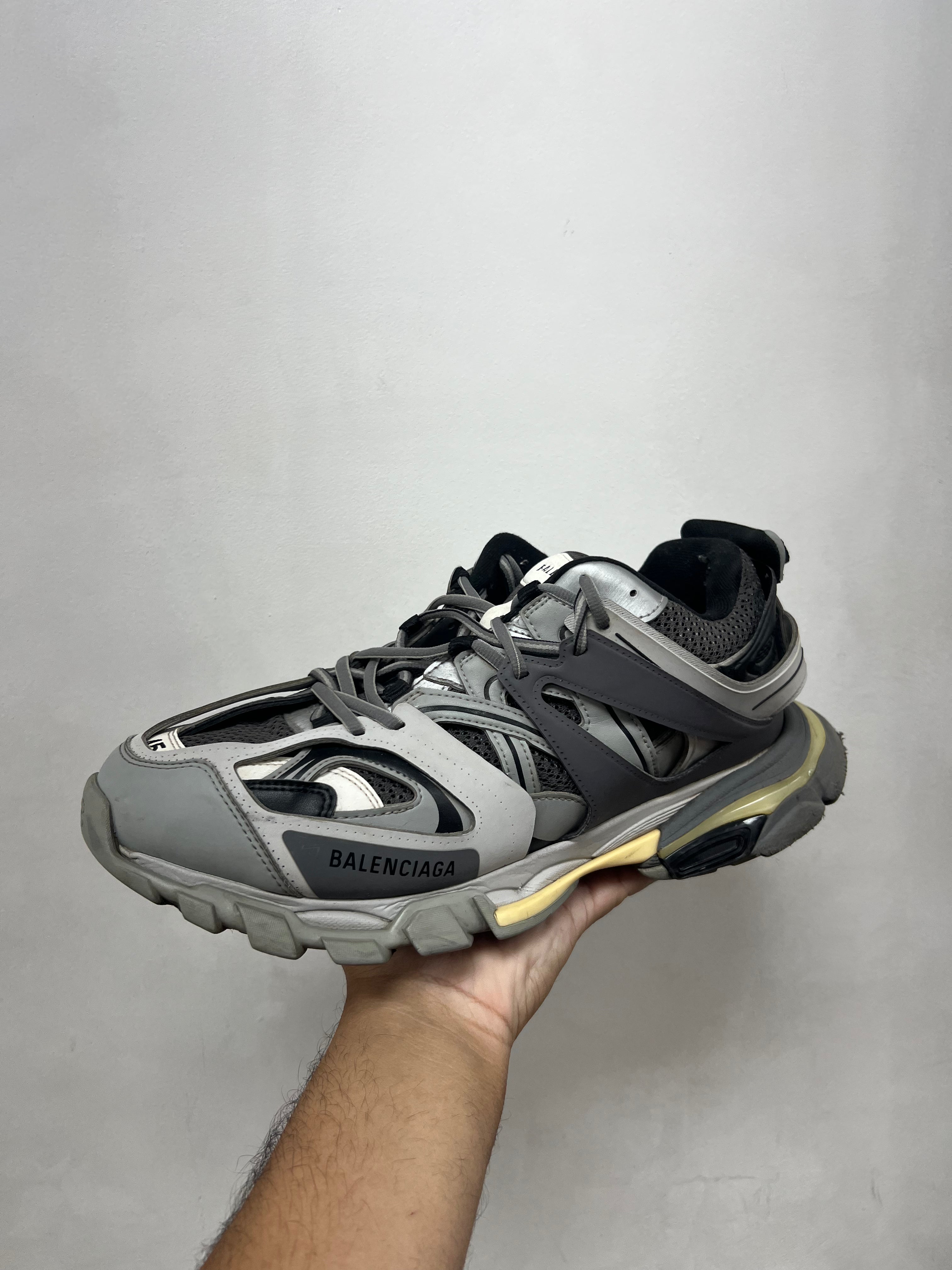 Balenciaga Grey LED Runner Sneakers
