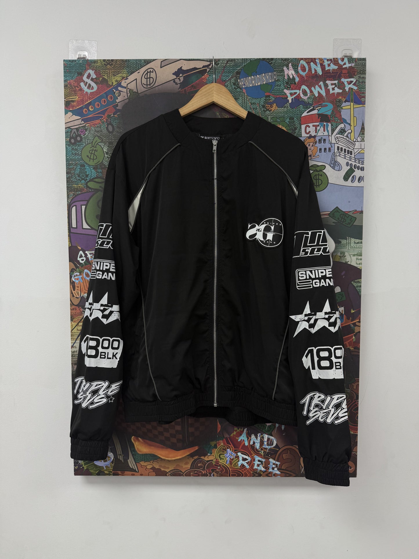 Triple 7 Seven Black SG Track Jacket New (S-XXL)