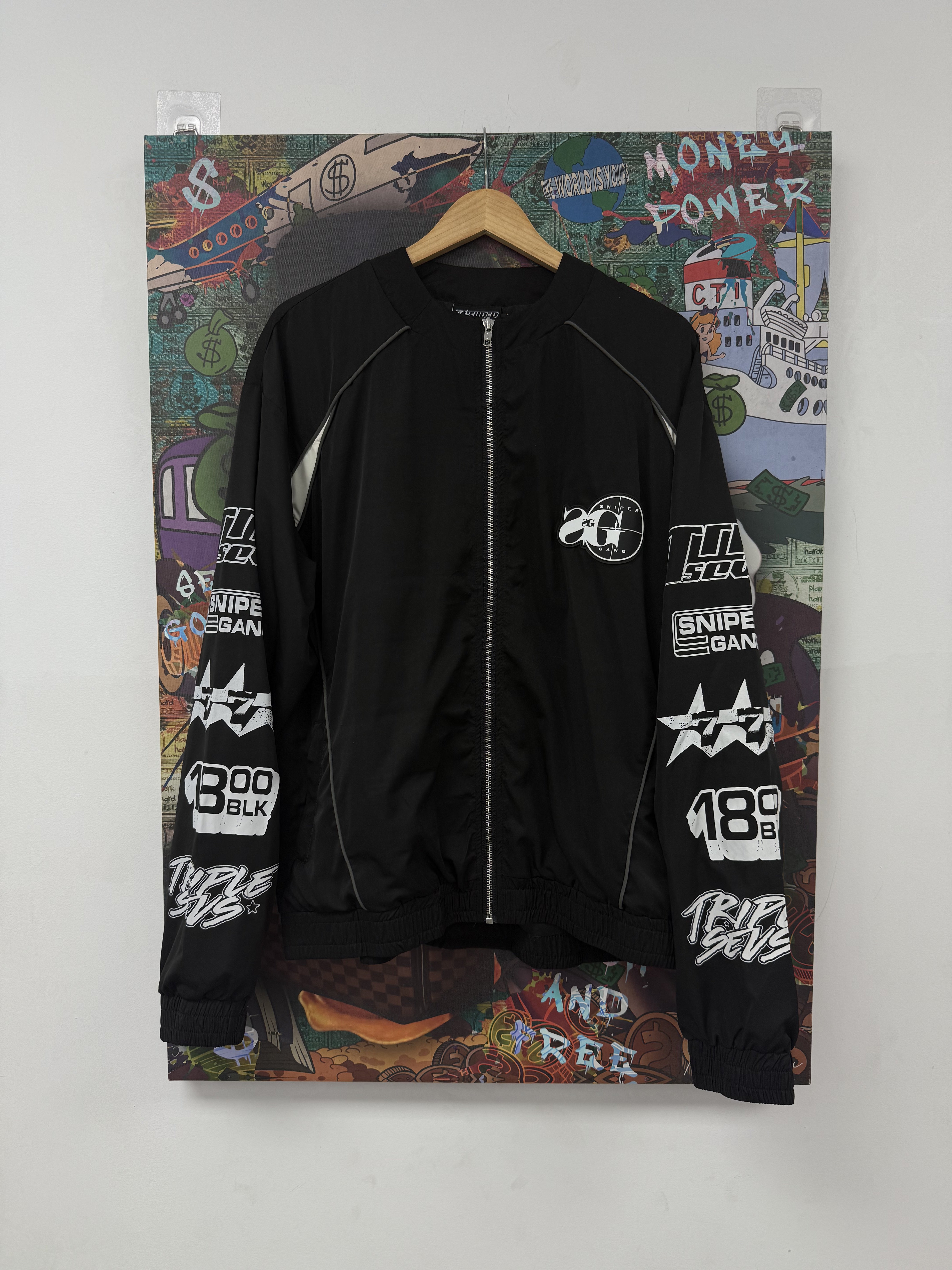 Triple 7 Seven Black SG Track Jacket New (S-XXL)