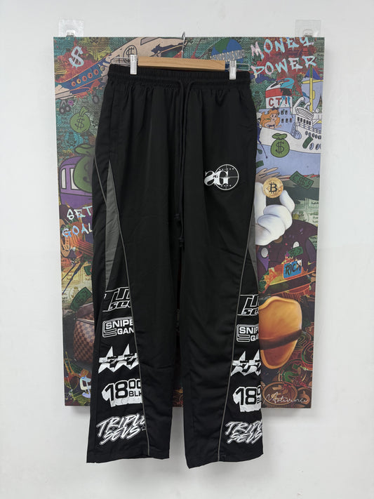 Triple 7 Black SG Track Pants New (S-XXL)