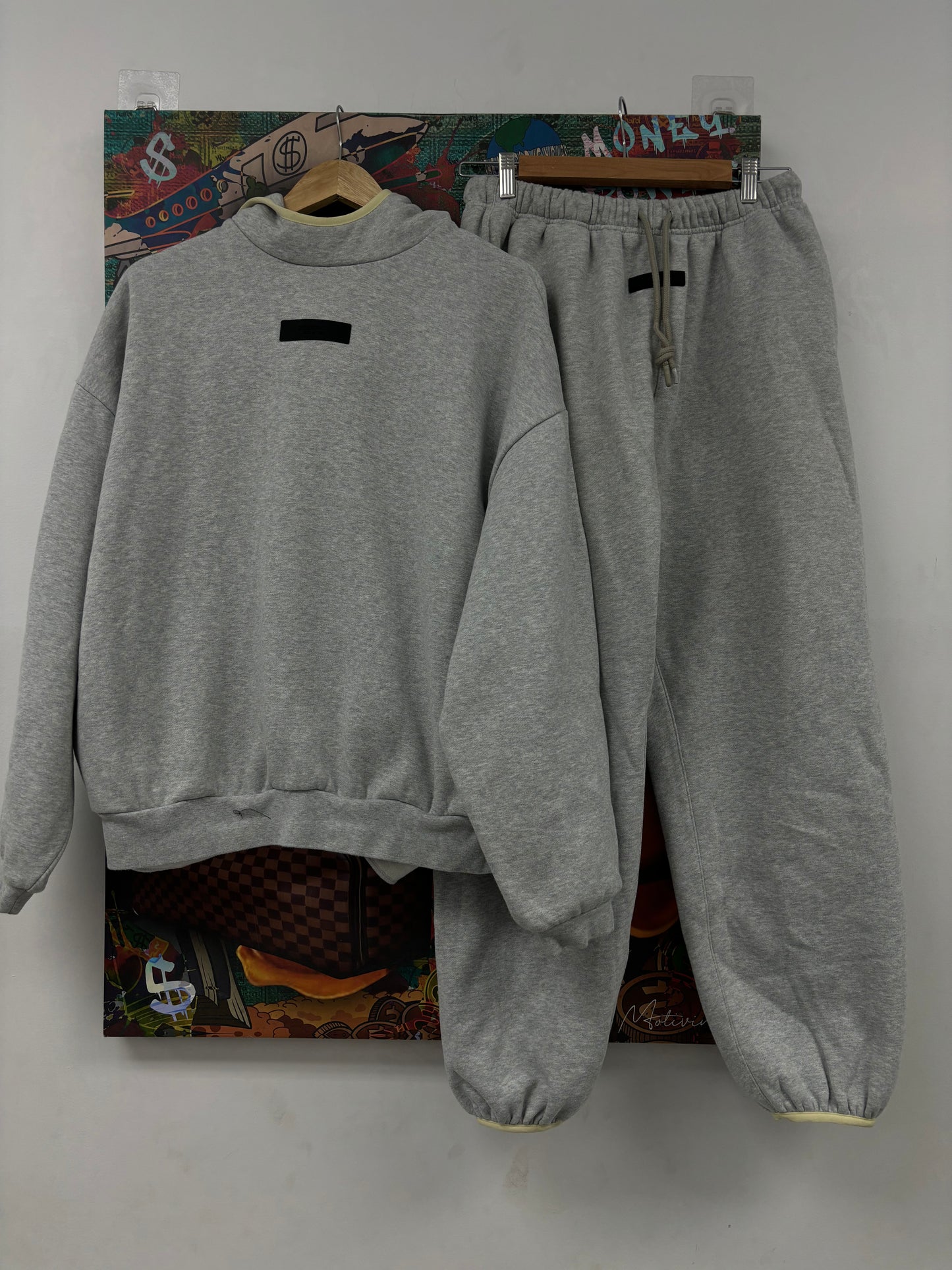 Essentials Sweatsuit Heather Grey Used Small