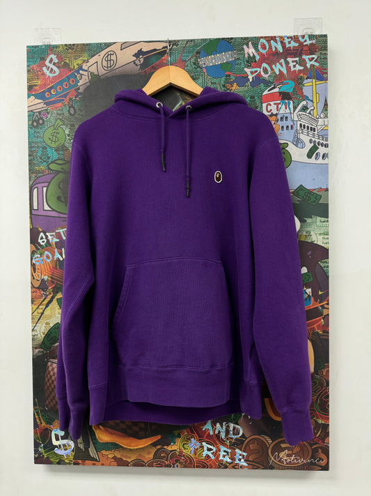 Bape Purple Ape Logo Hoodie  Used Large N/A