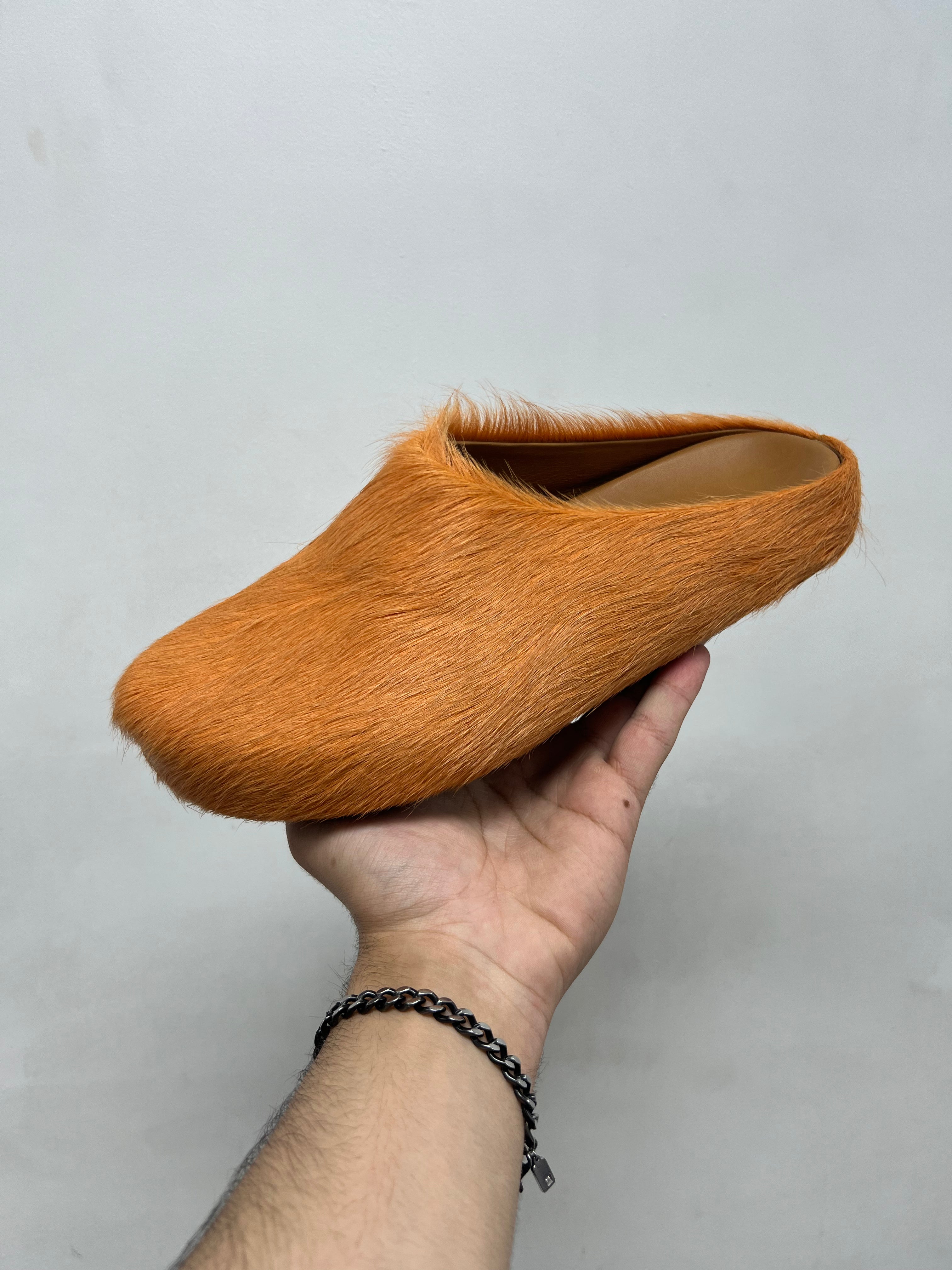 Marni Orange Fussbet Slides