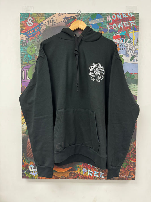 Chrome Hearts Miami Horseshoe Hoodie Black New Large N/A