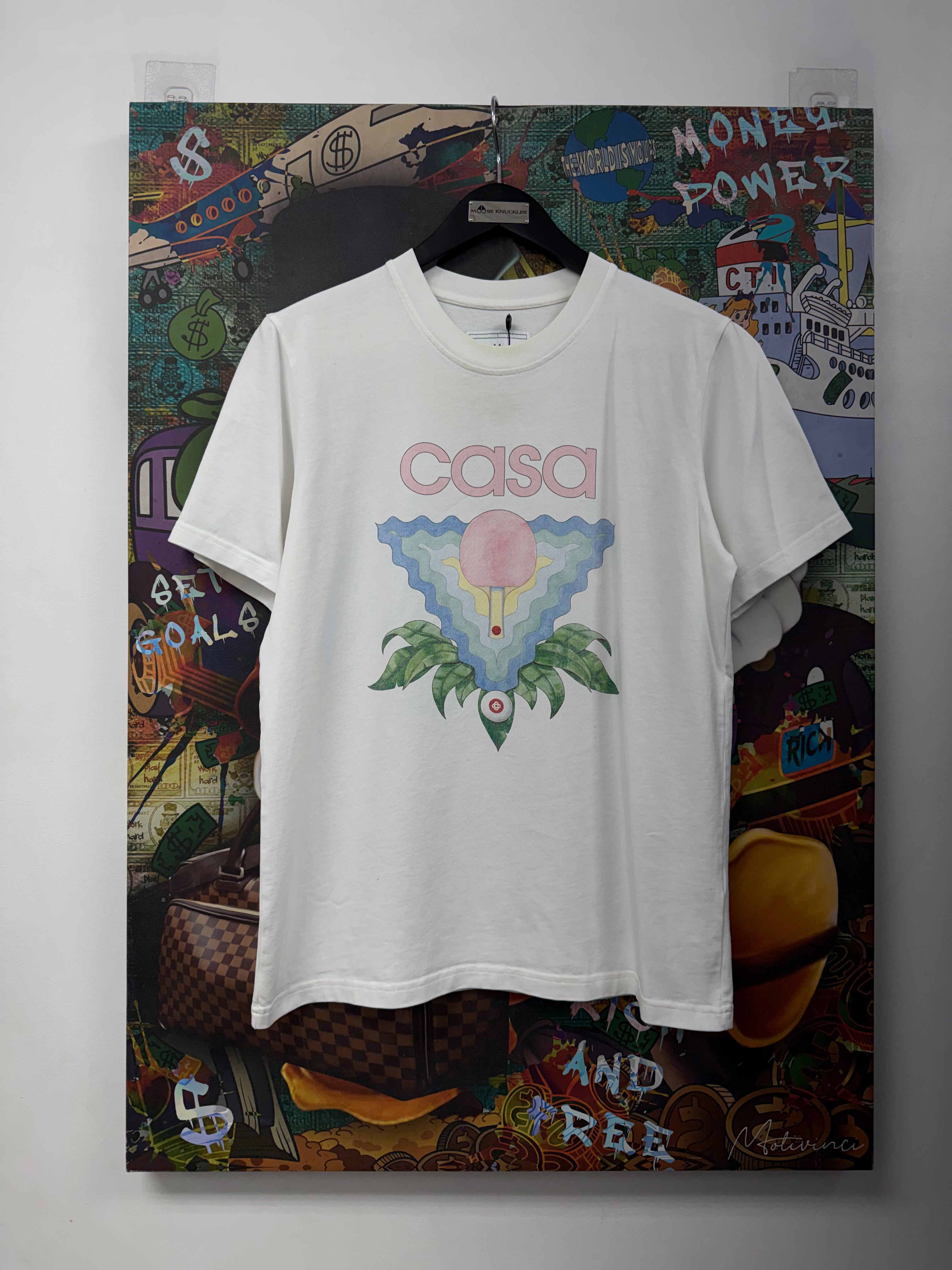 Casablanca White Tennis Multi Tee