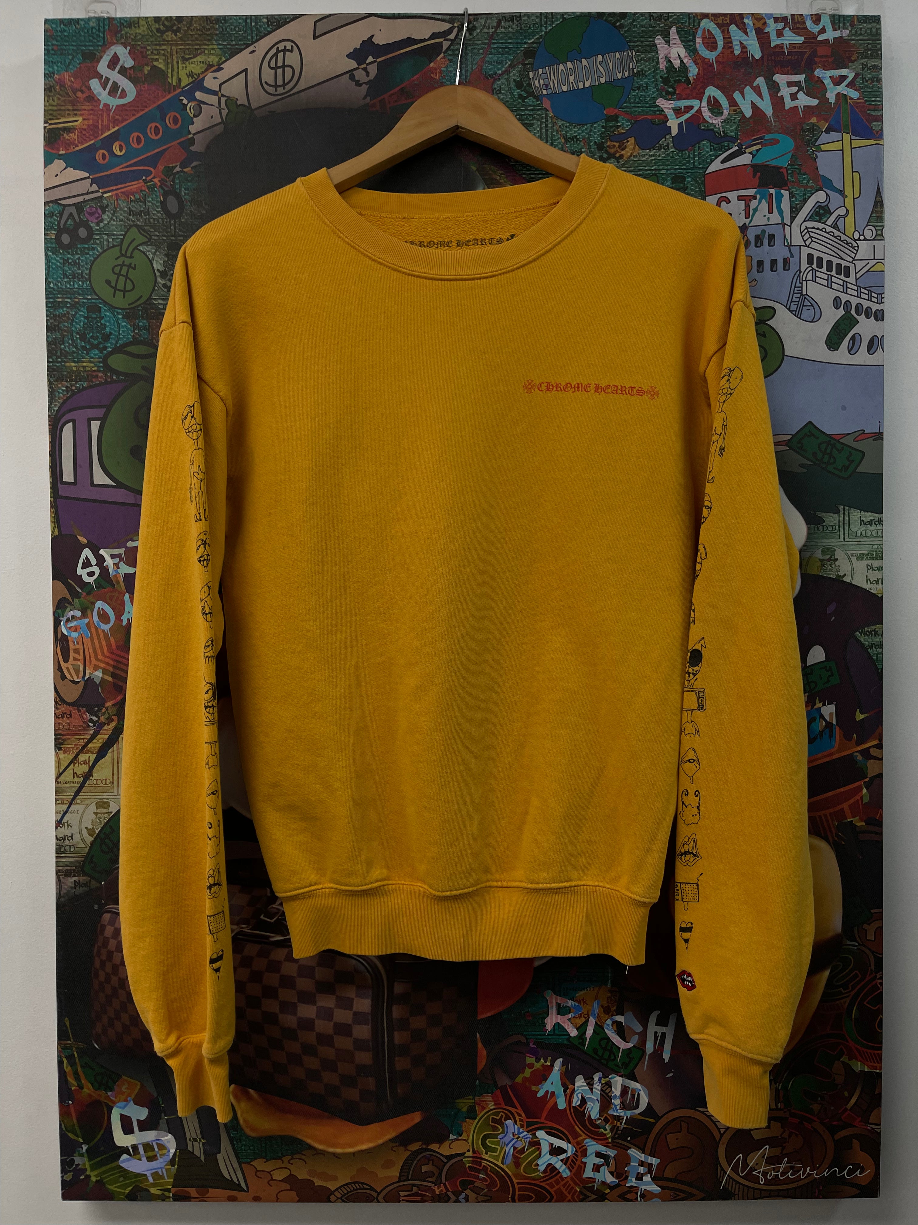 Chrome Hearts Matty Boy Yellow Call Me Crewneck