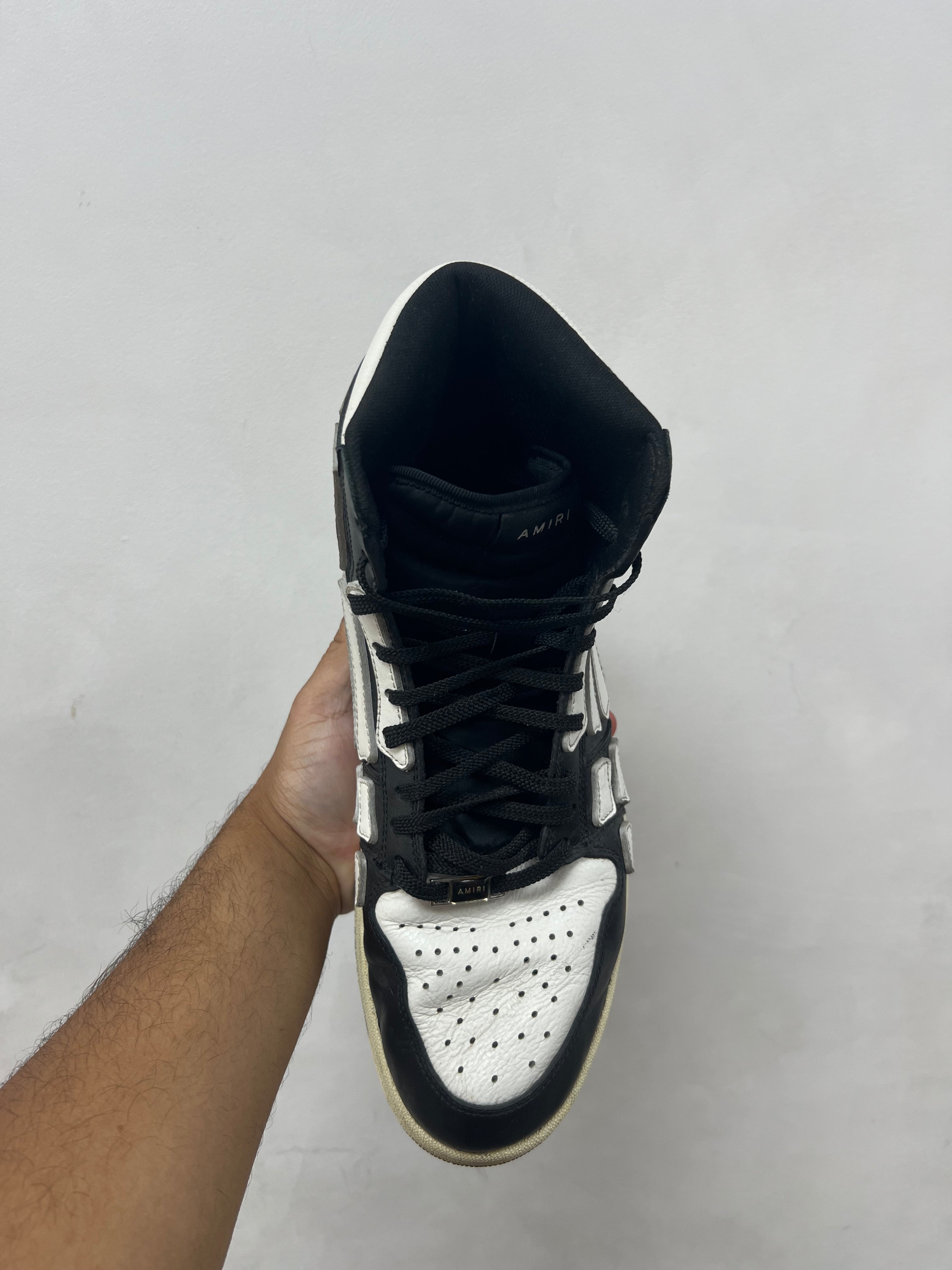 Amiri Black White Skel Top High Sneakers