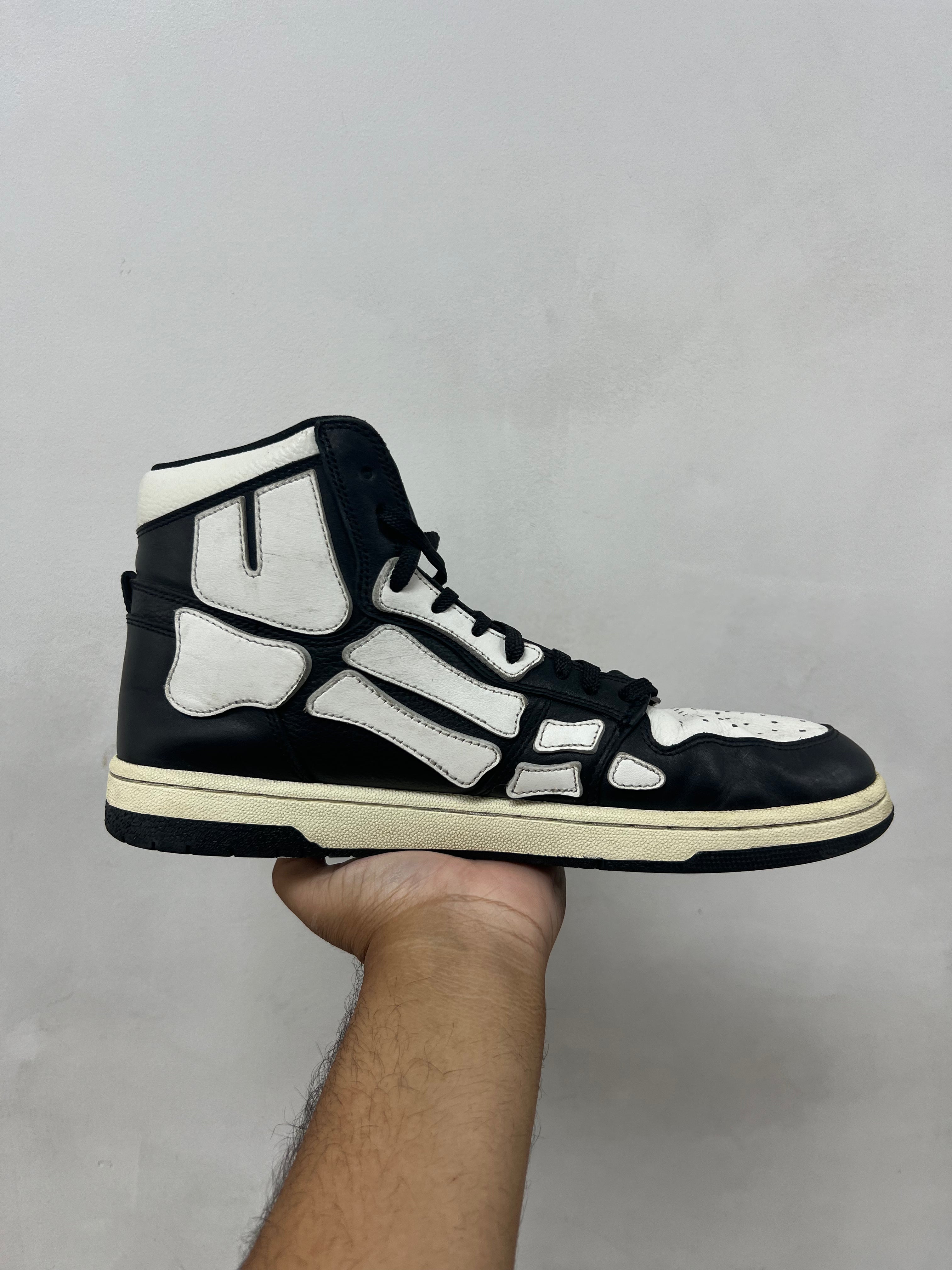 Amiri Black White Skel Top High Sneakers