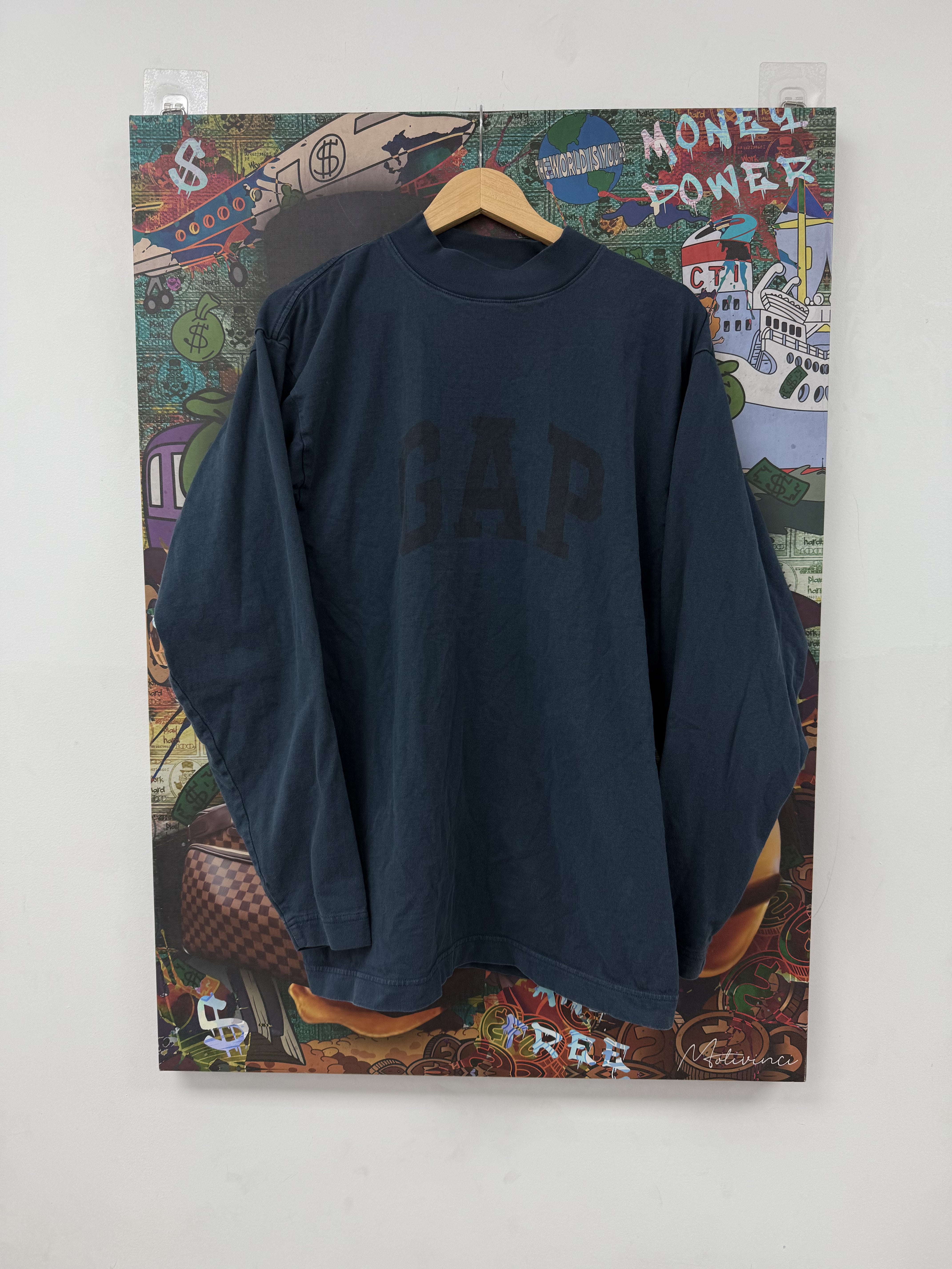 YZY Gap Dove LS Blue Used XS (Oversized) (Fits Small) N/A
