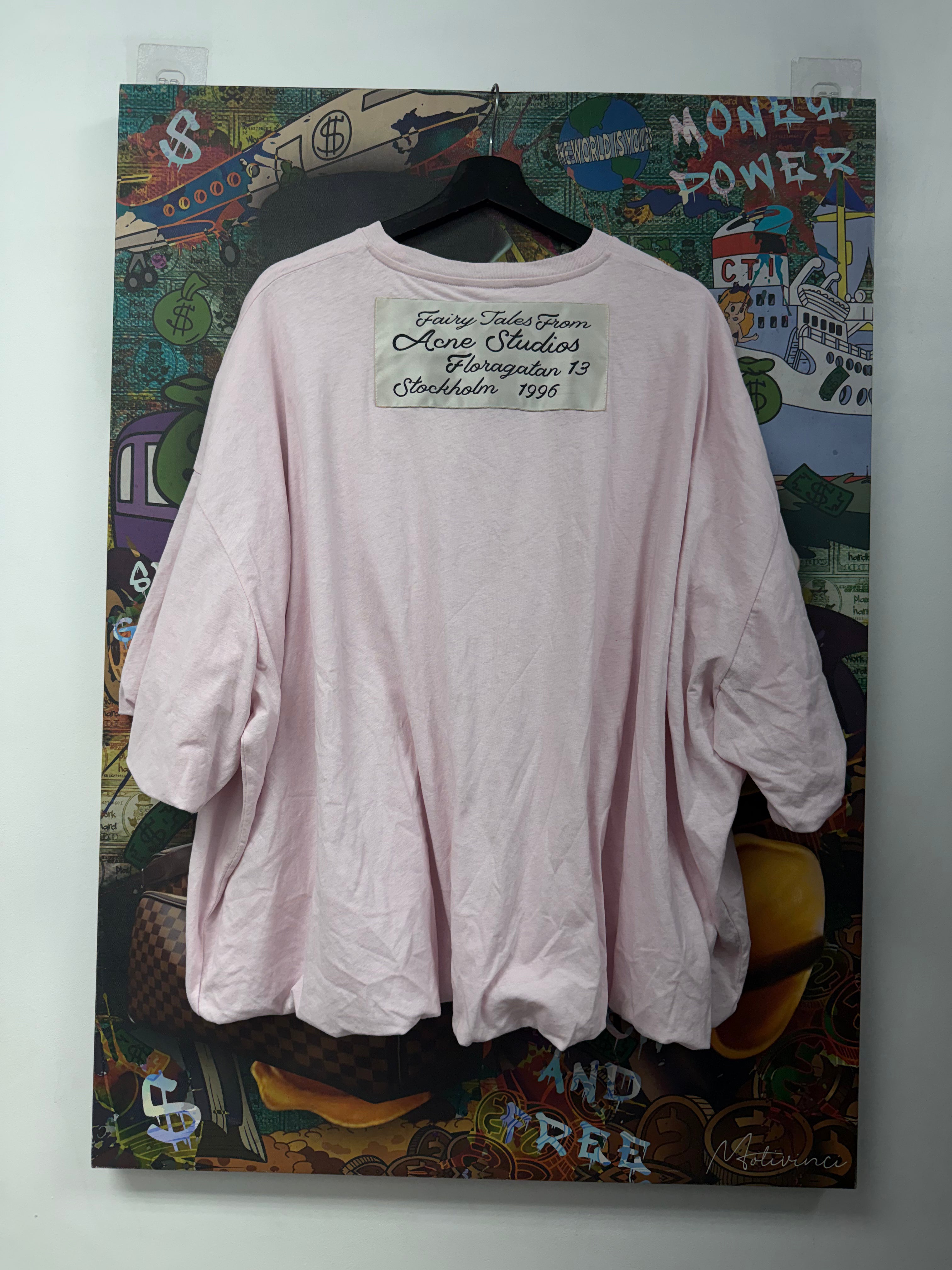 Acne Studios Pink Back Patch Tee