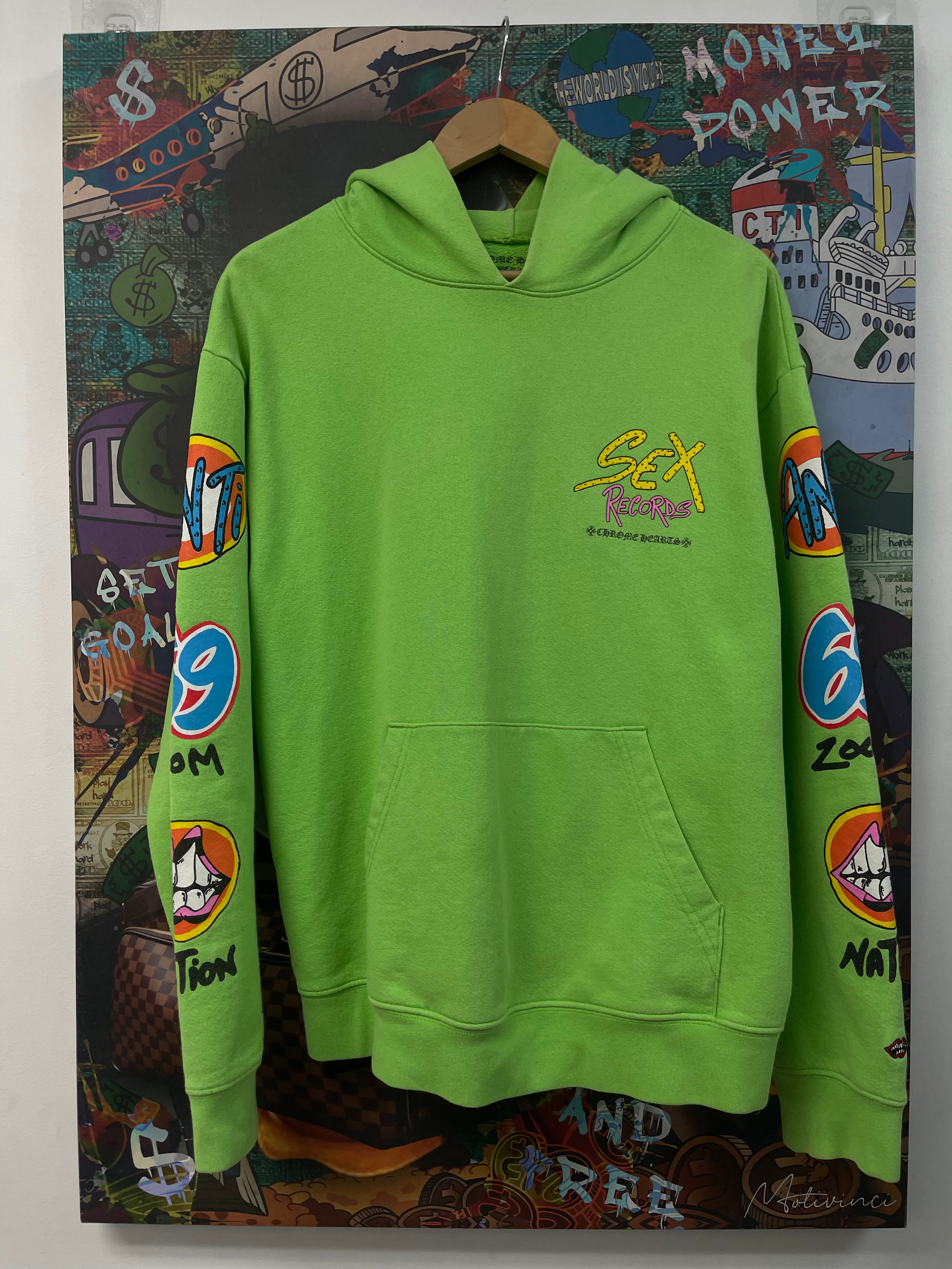 Chrome Hearts Matty Boy Green Sex Records Hoodie
