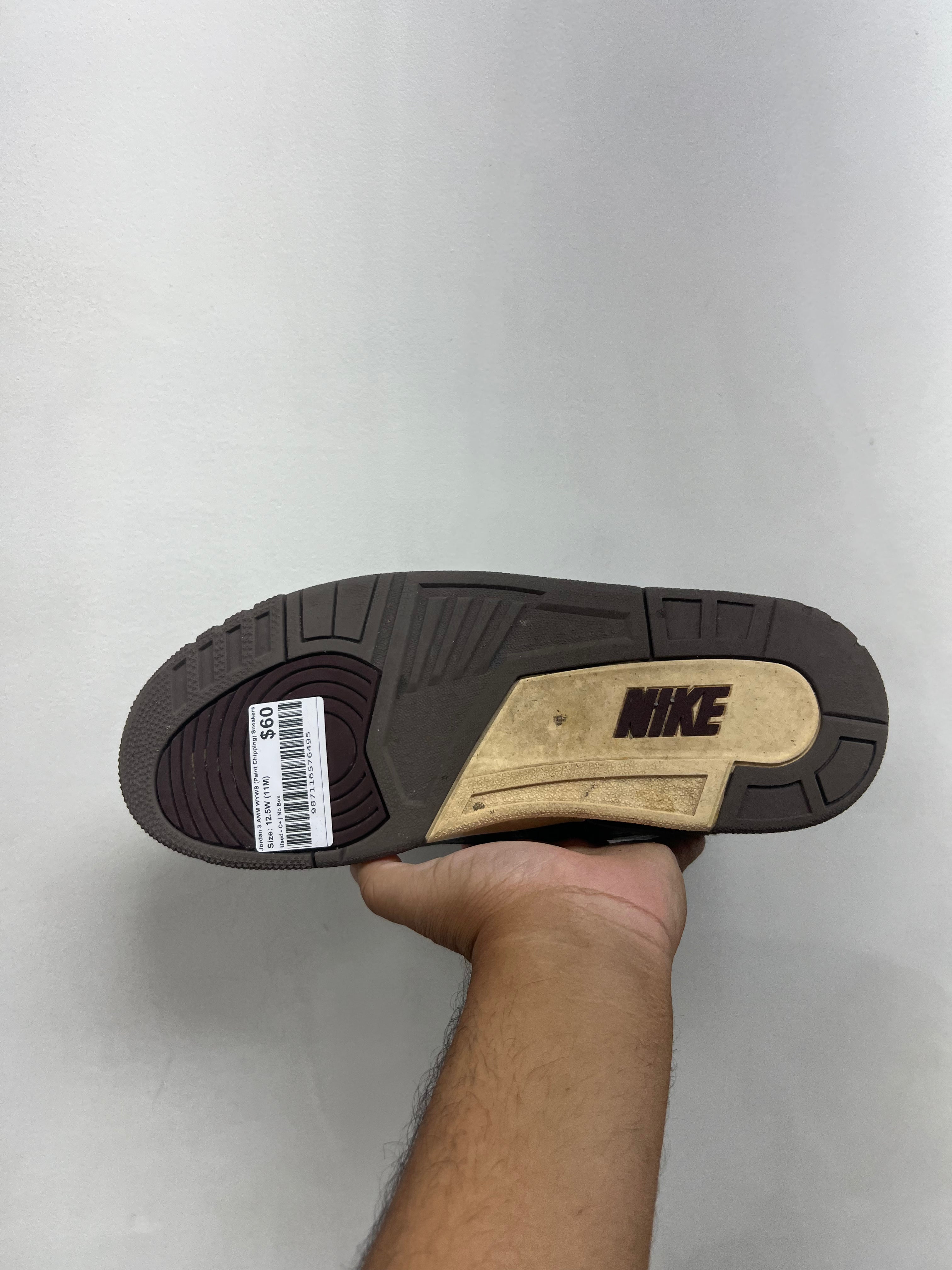 Jordan 3 AMM WYWS (Paint Chipping) Sneakers