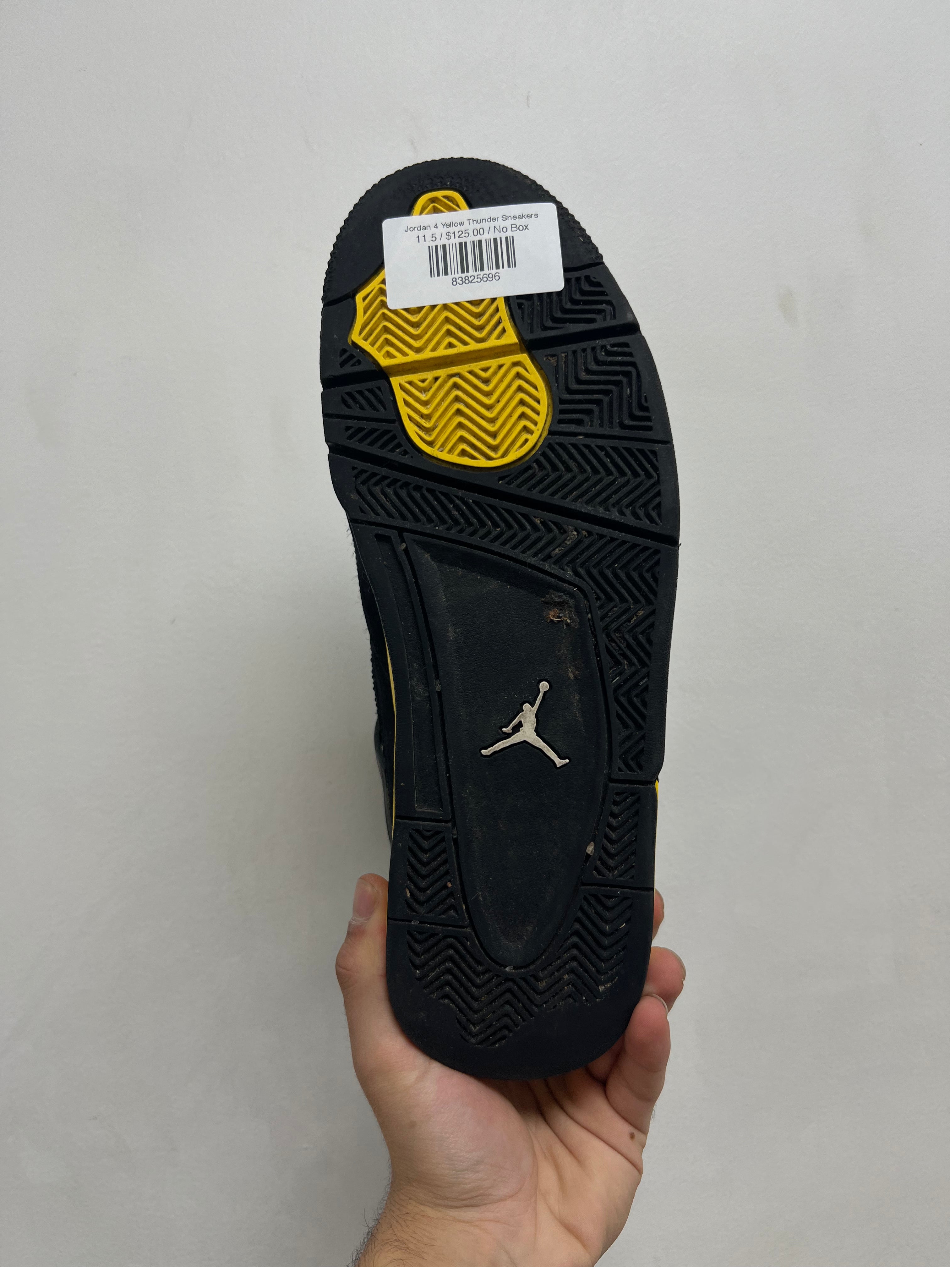 Jordan 4 Yellow Thunder Sneakers