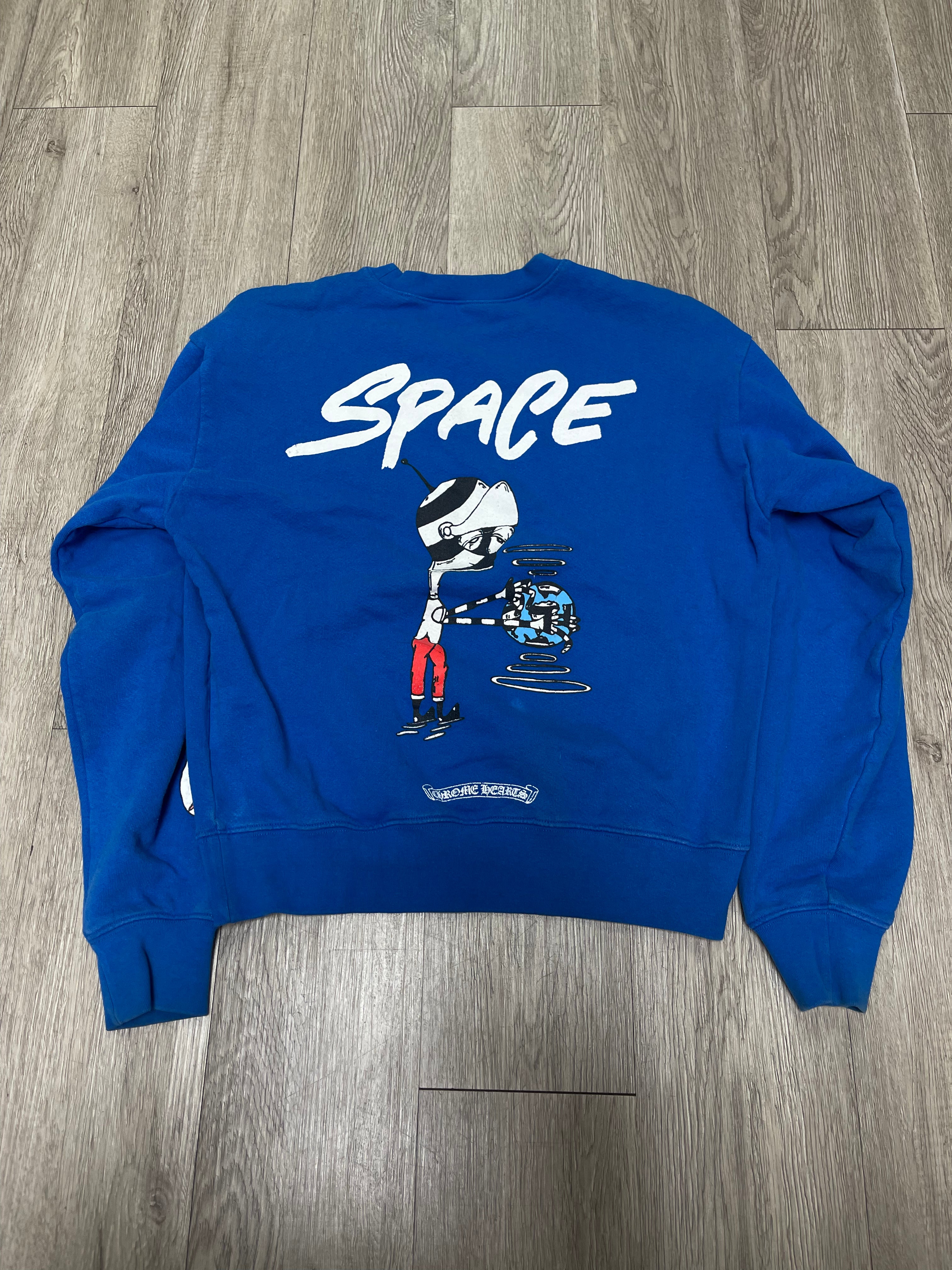 Chrome  Hearts Matty Boy Blue Space Crewneck