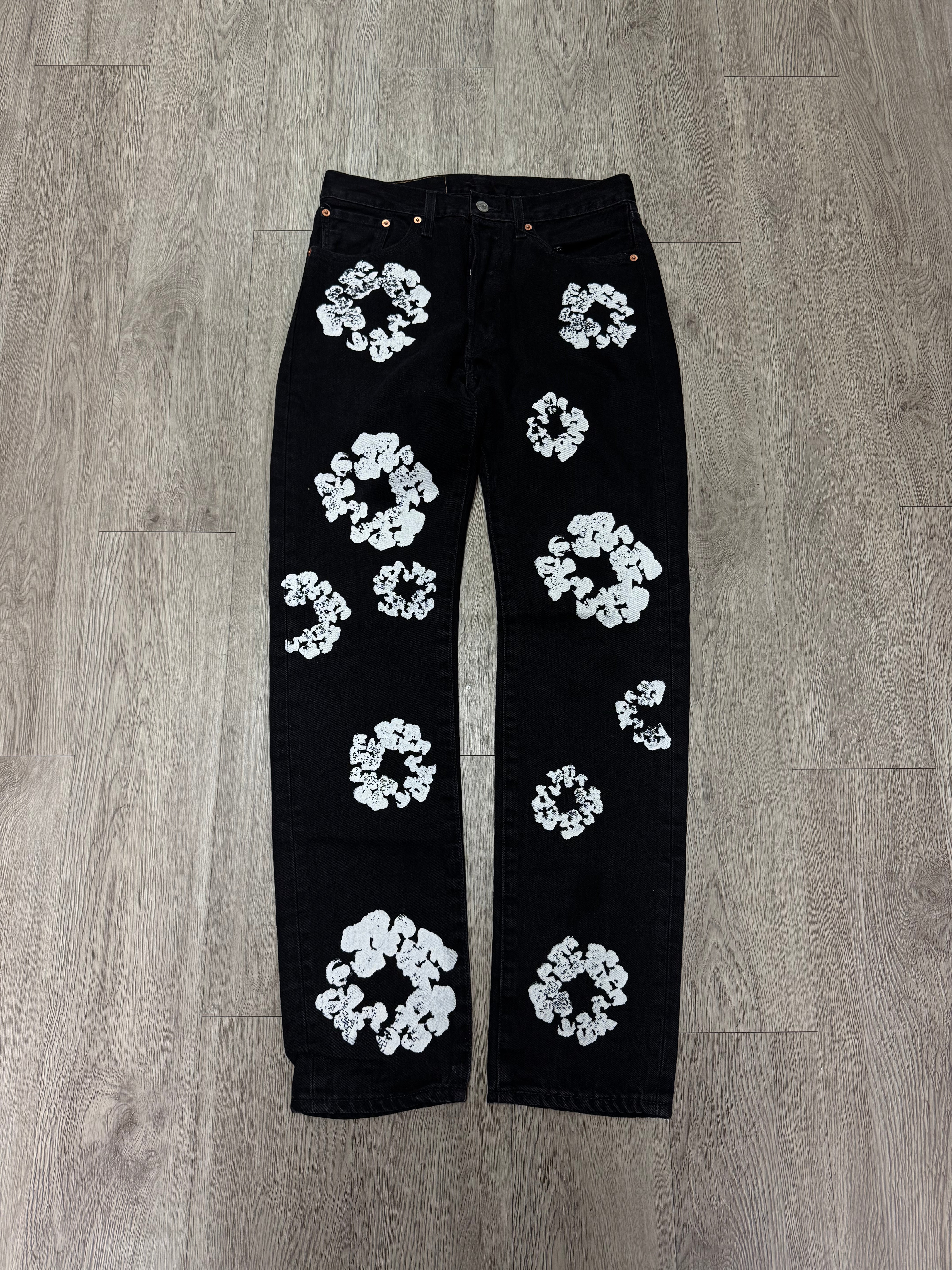 Denim Tears Black Wreath Jeans