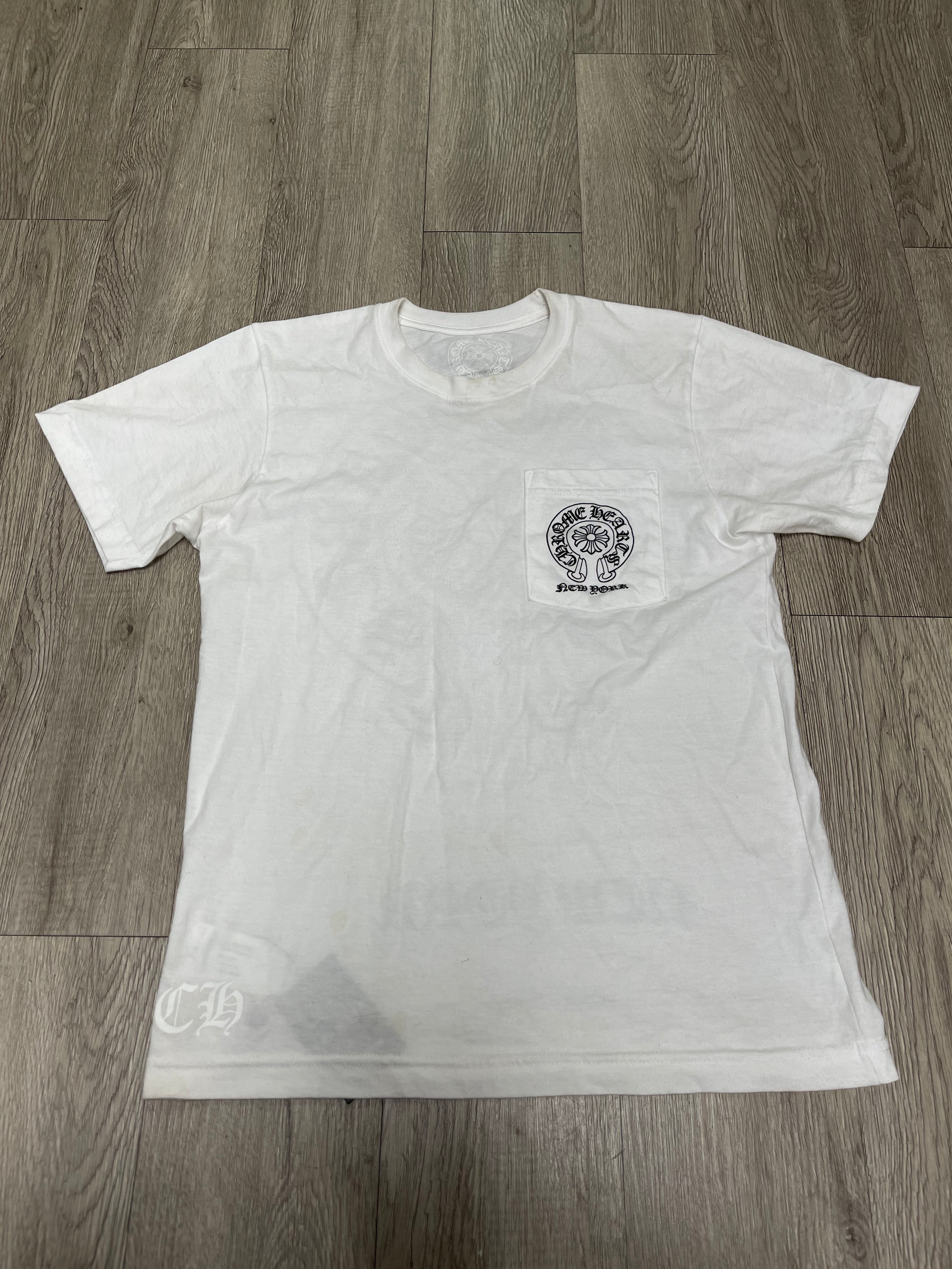 Chrome  Hearts White Horseshoe Tee