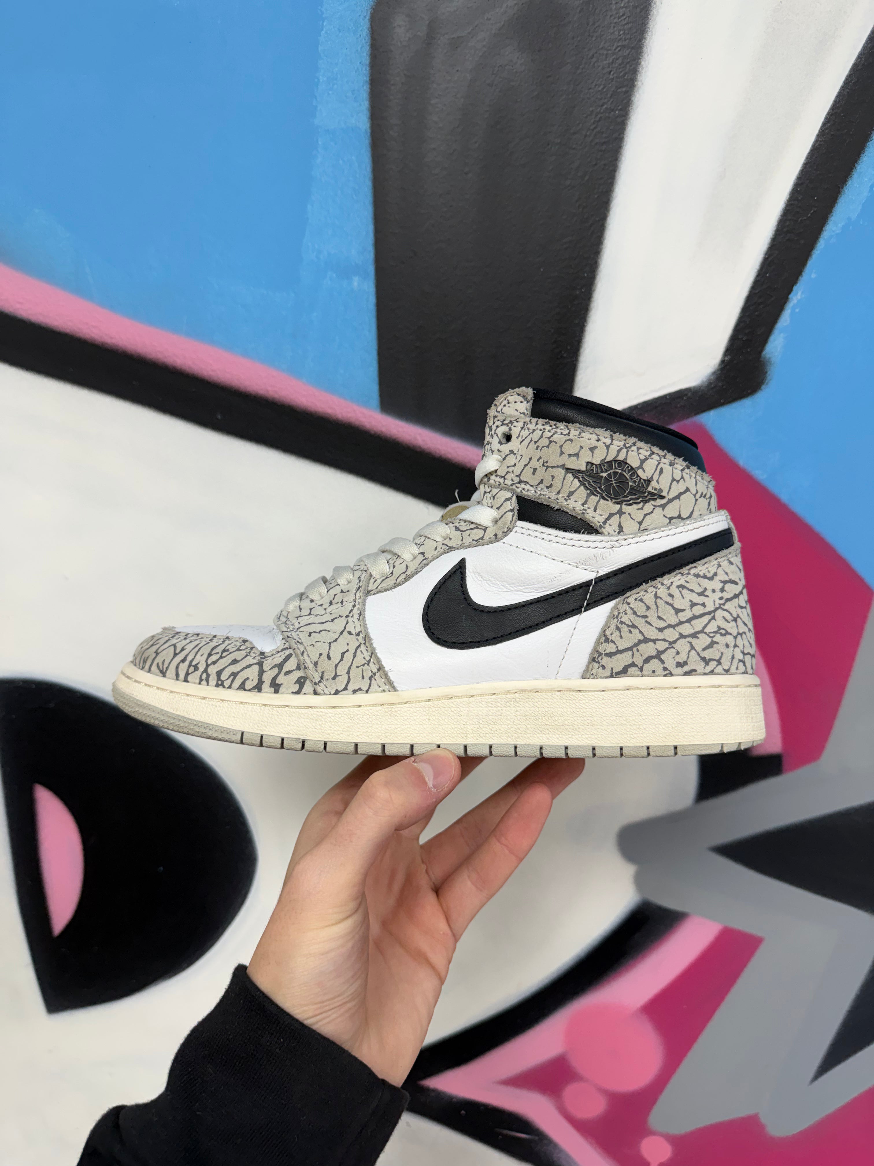 Jordan 1 High White Cement Sneakers