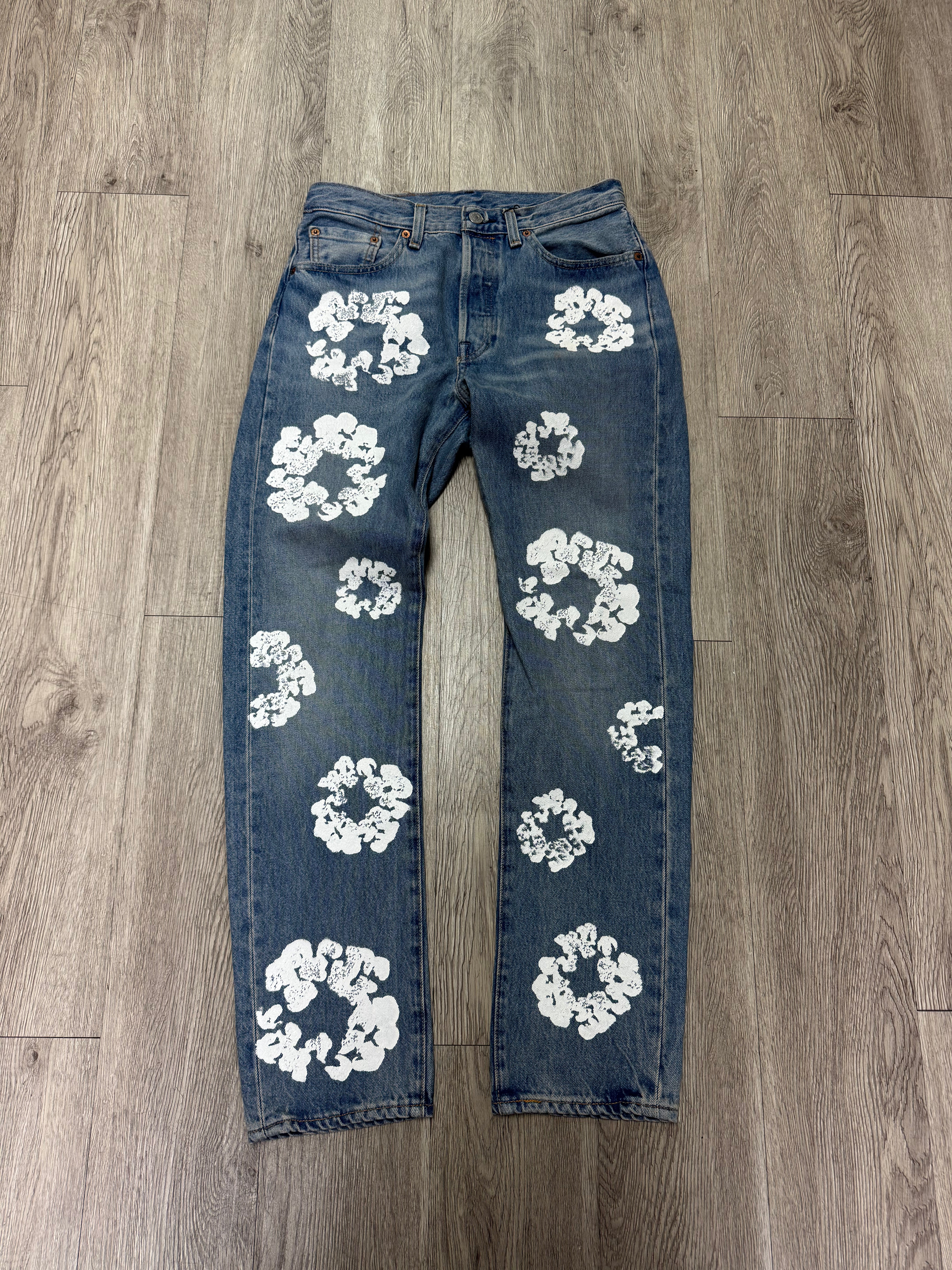 Denim Tears Light Wash Wreath Jeans