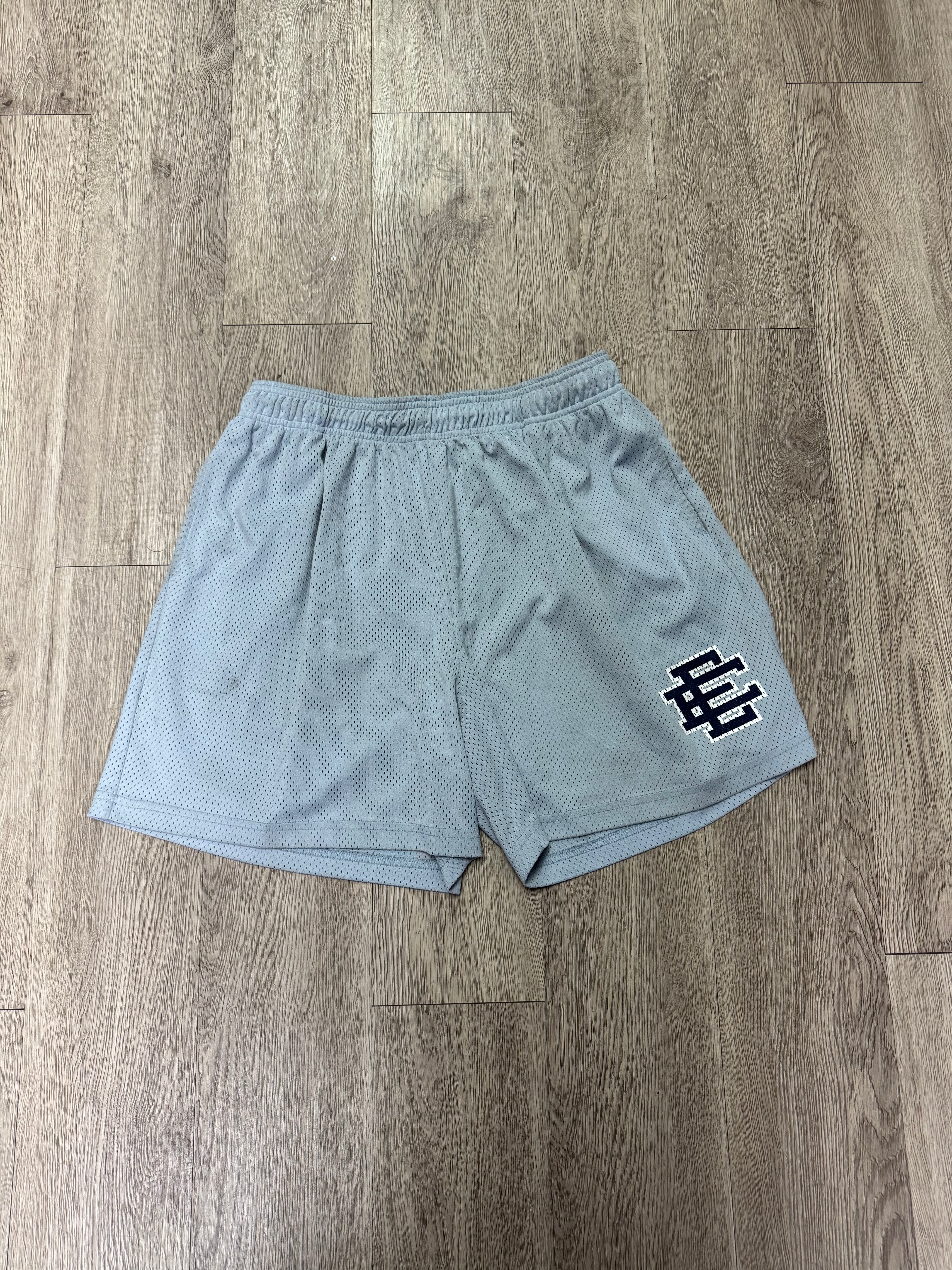 Eric Emanuel Baby Blue Navy Basics Shorts