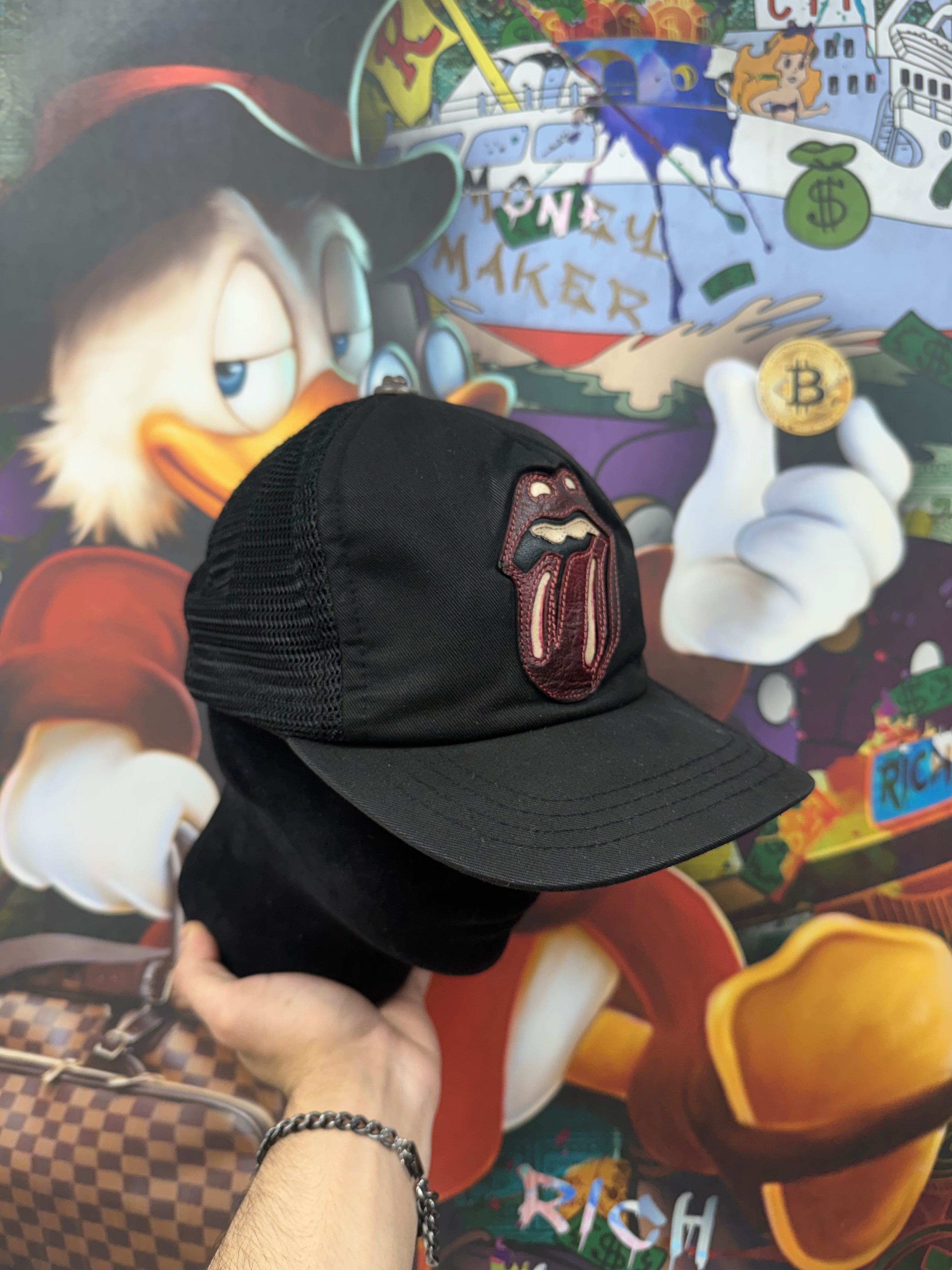 Chrome Hearts Black Rolling Stones Vintage Hat