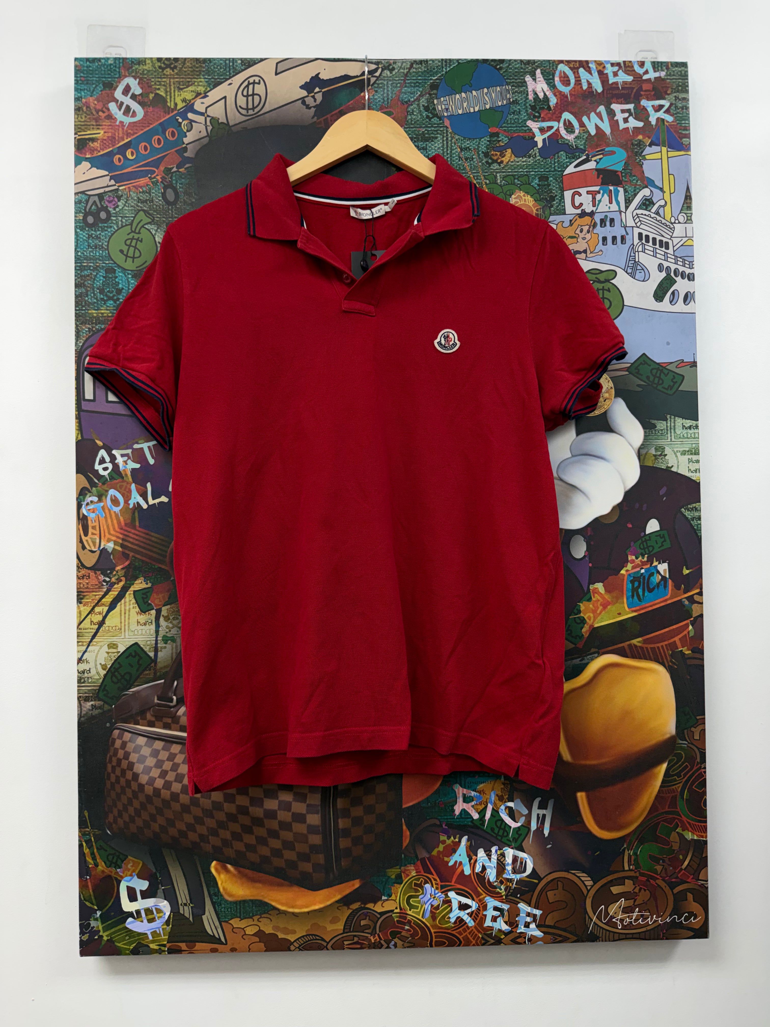 Moncler Red Polo