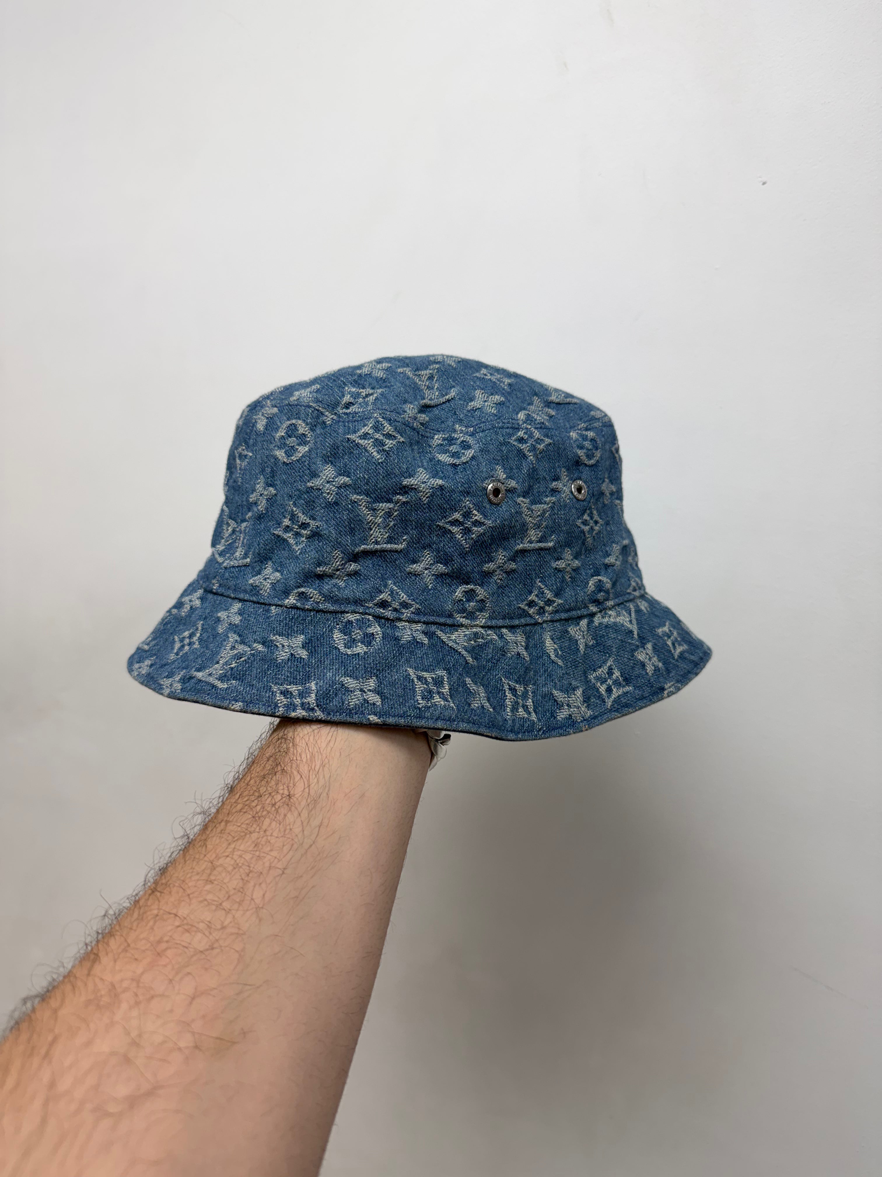Louis Vuitton Denim Monogram Bucket Hat