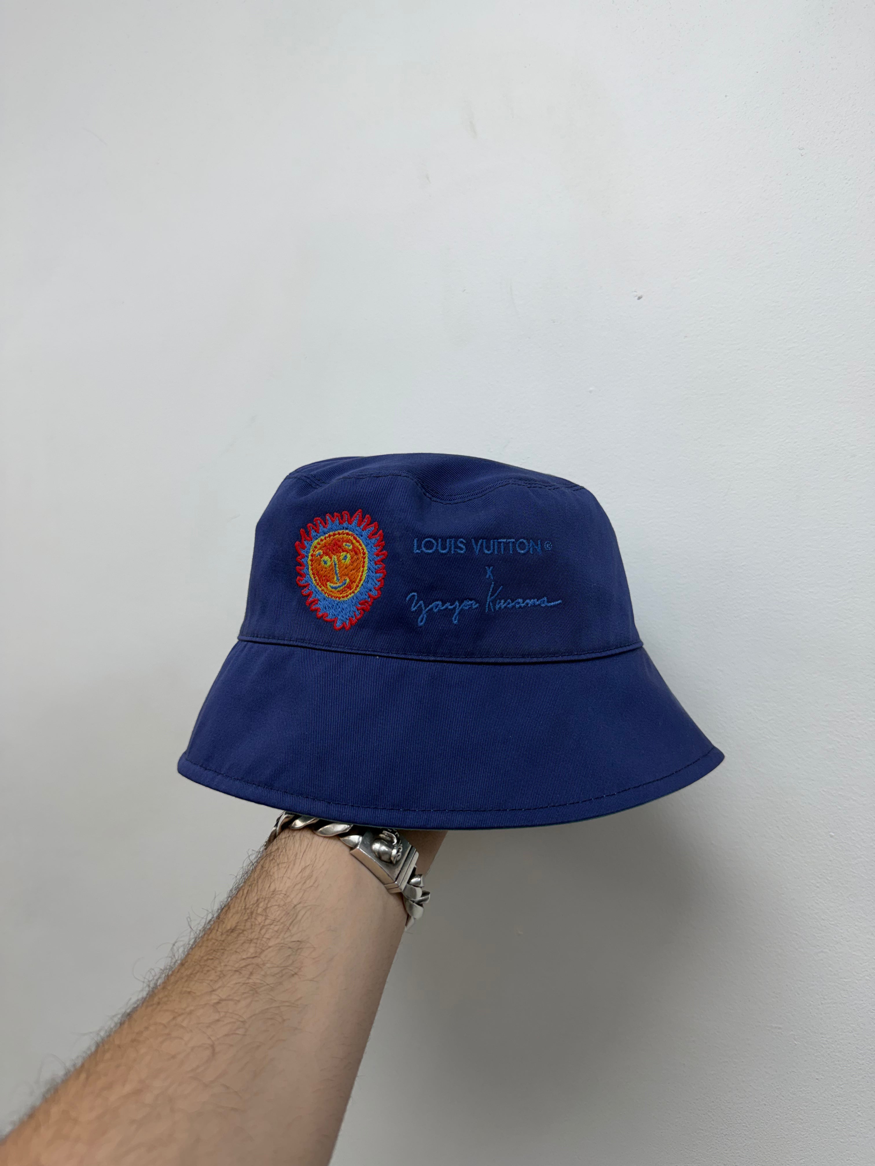 Louis Vuitton Blue Yayoi Kusama Reversible Bucket Hat