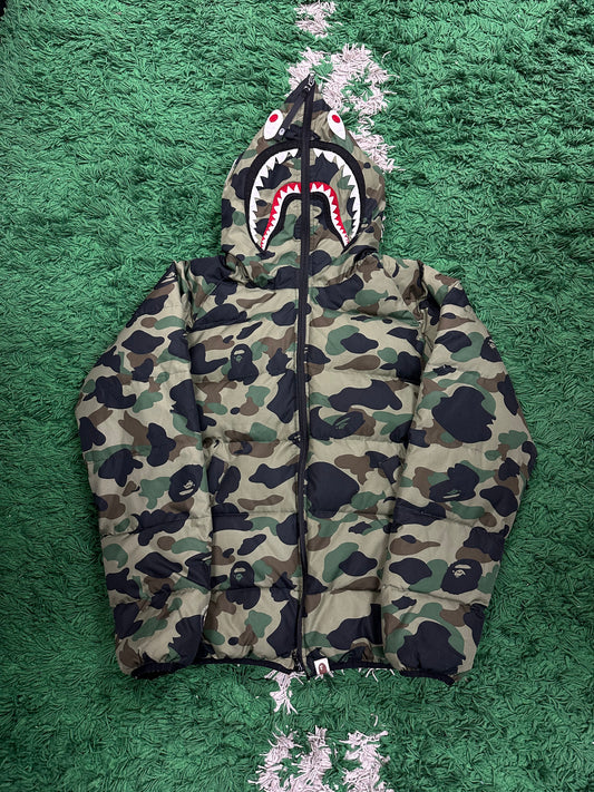 Bape Camo Shark Jacket Used Large N/A