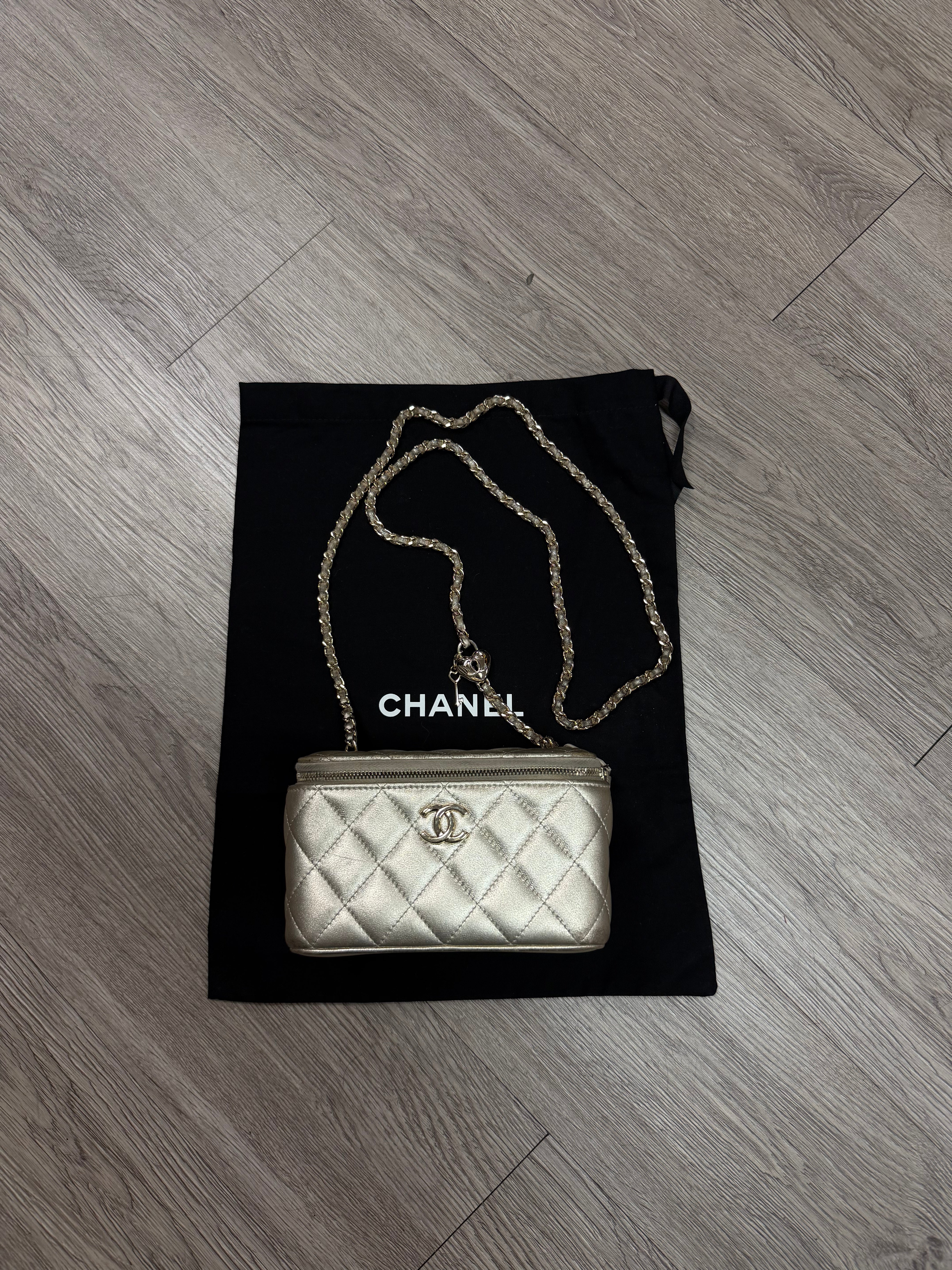 Chanel Trendy CC Gold Vanity Bag