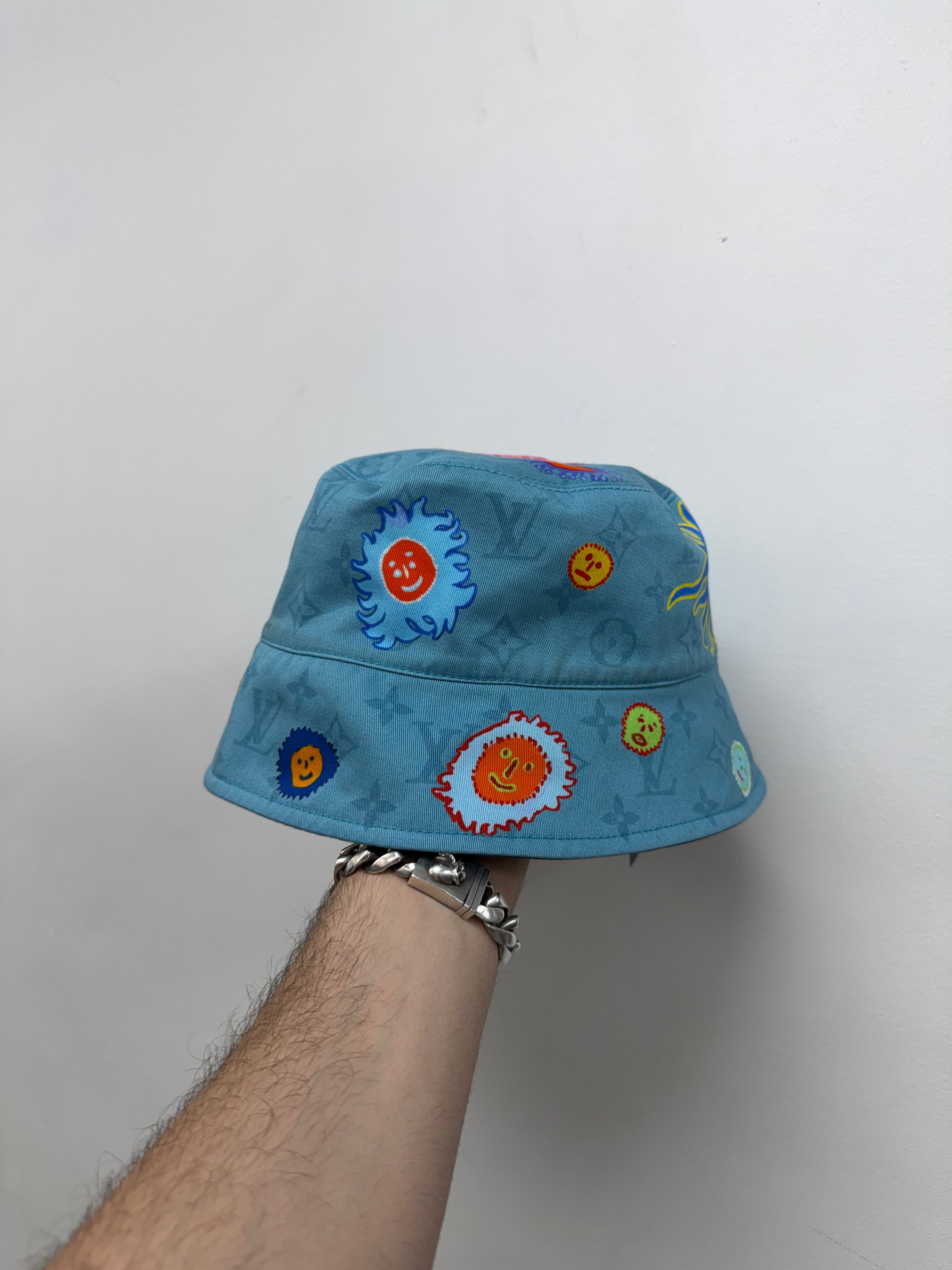 Louis Vuitton Blue Yayoi Kusama Reversible Bucket Hat