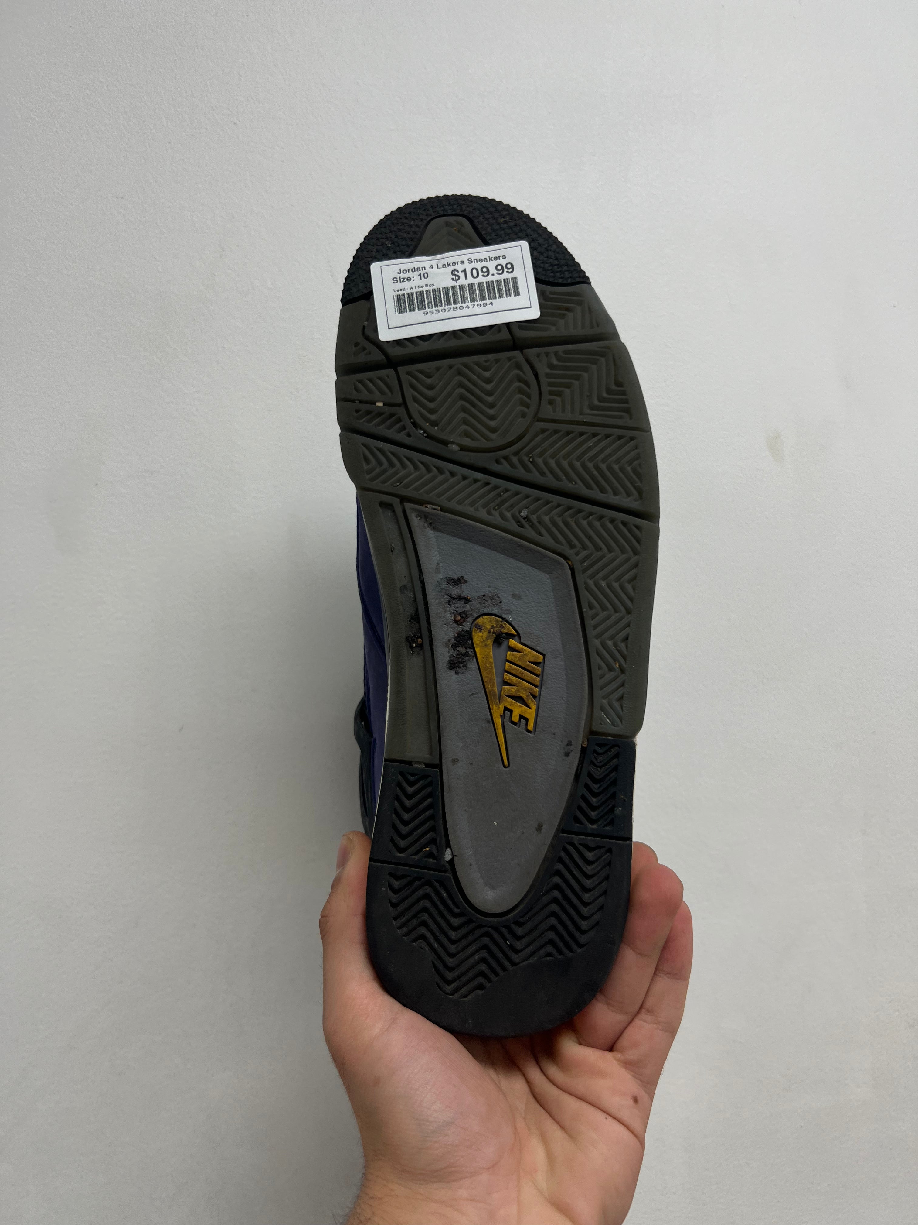Jordan 4 Lakers Sneakers