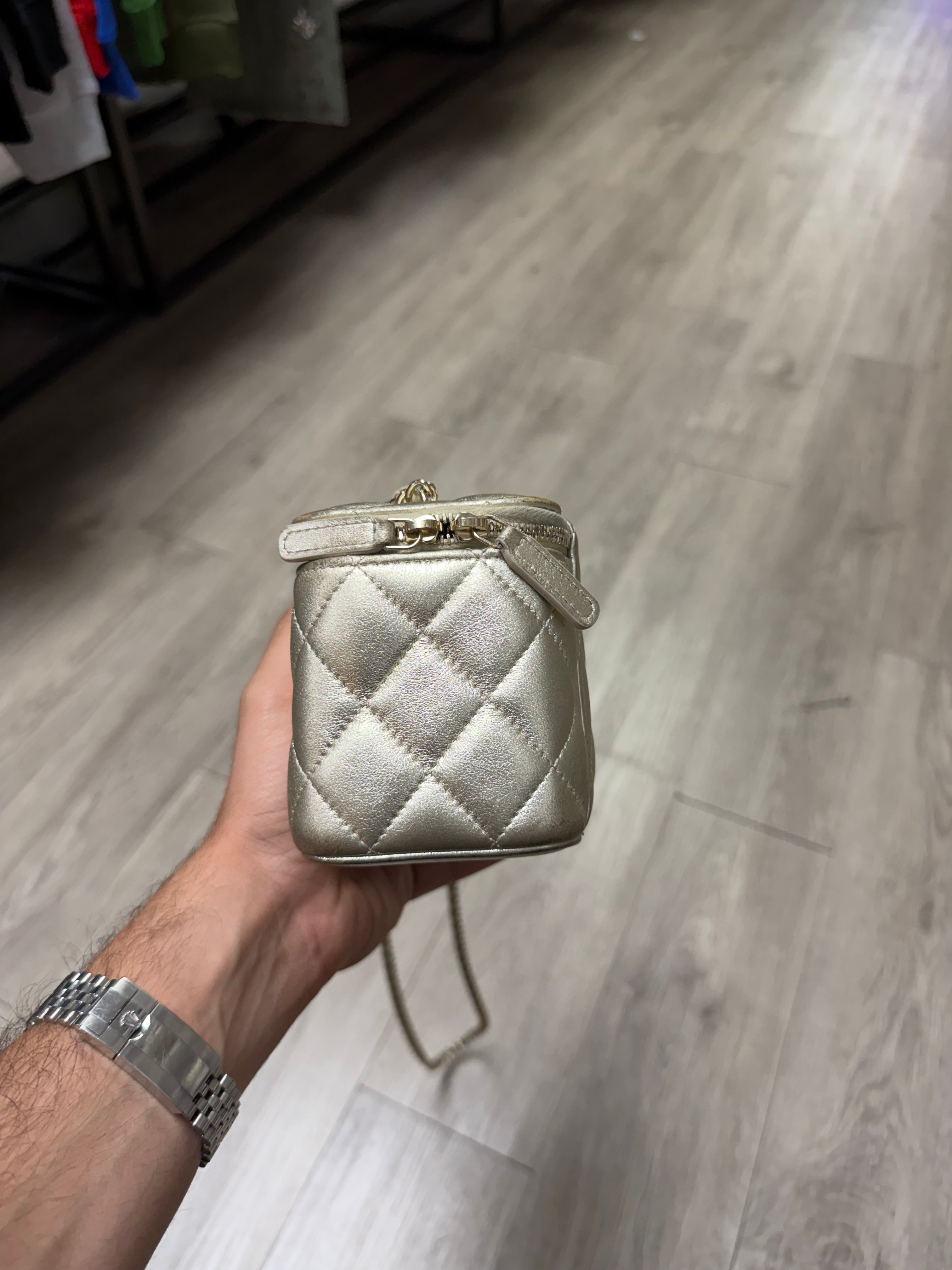 Chanel Trendy CC Gold Vanity Bag