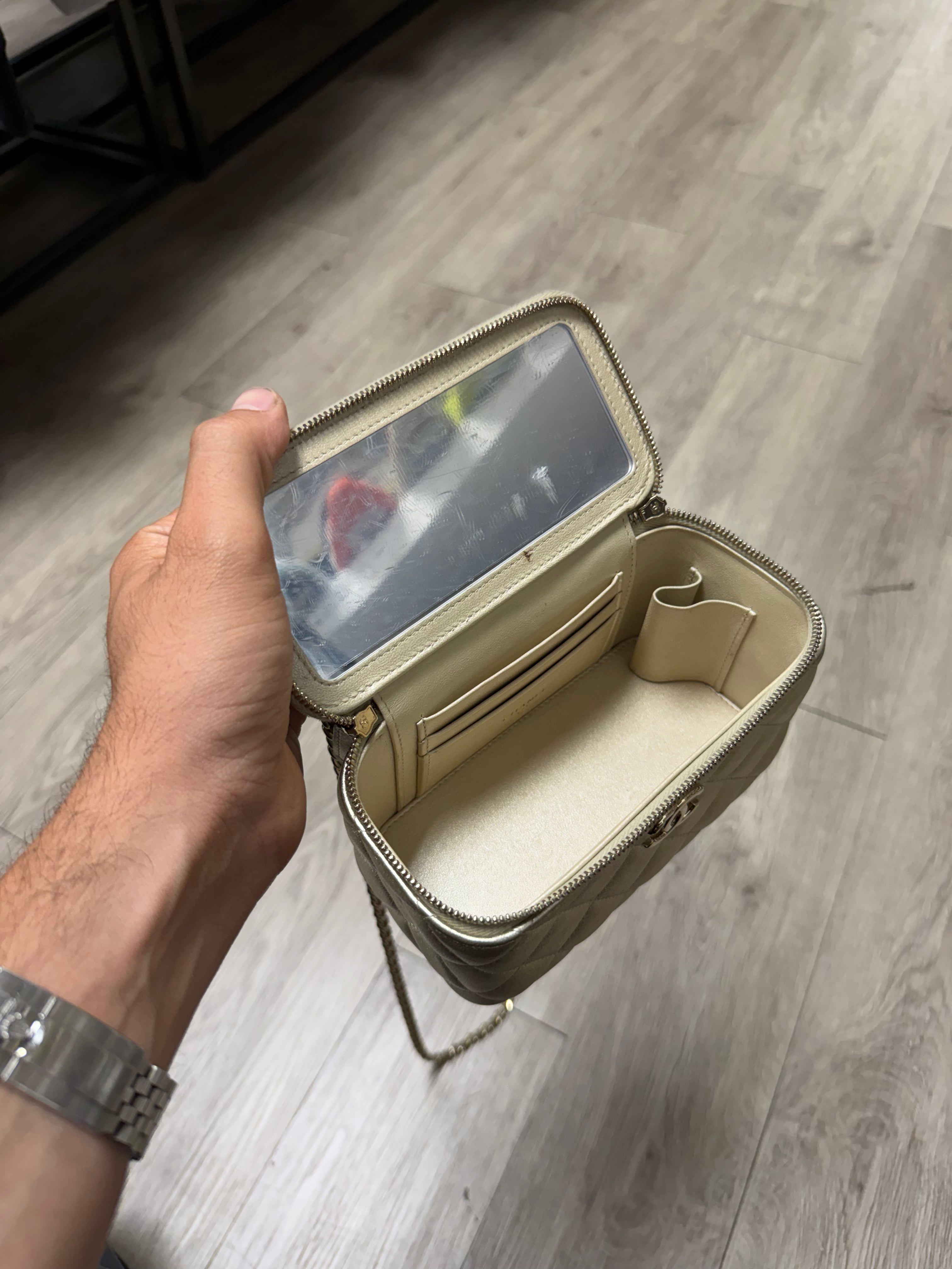 Chanel Trendy CC Gold Vanity Bag