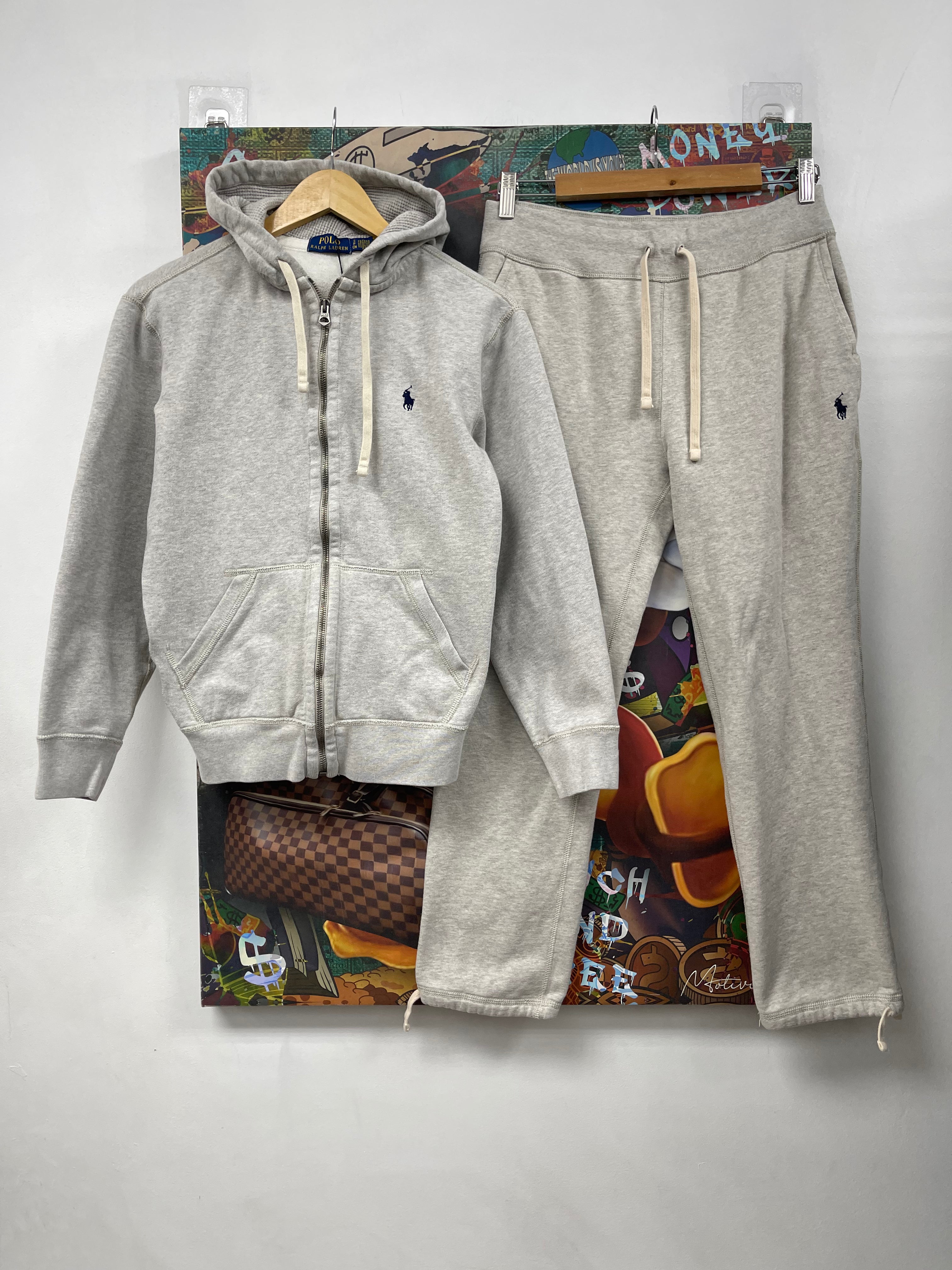 Polo Grey Navy Sweatsuit
