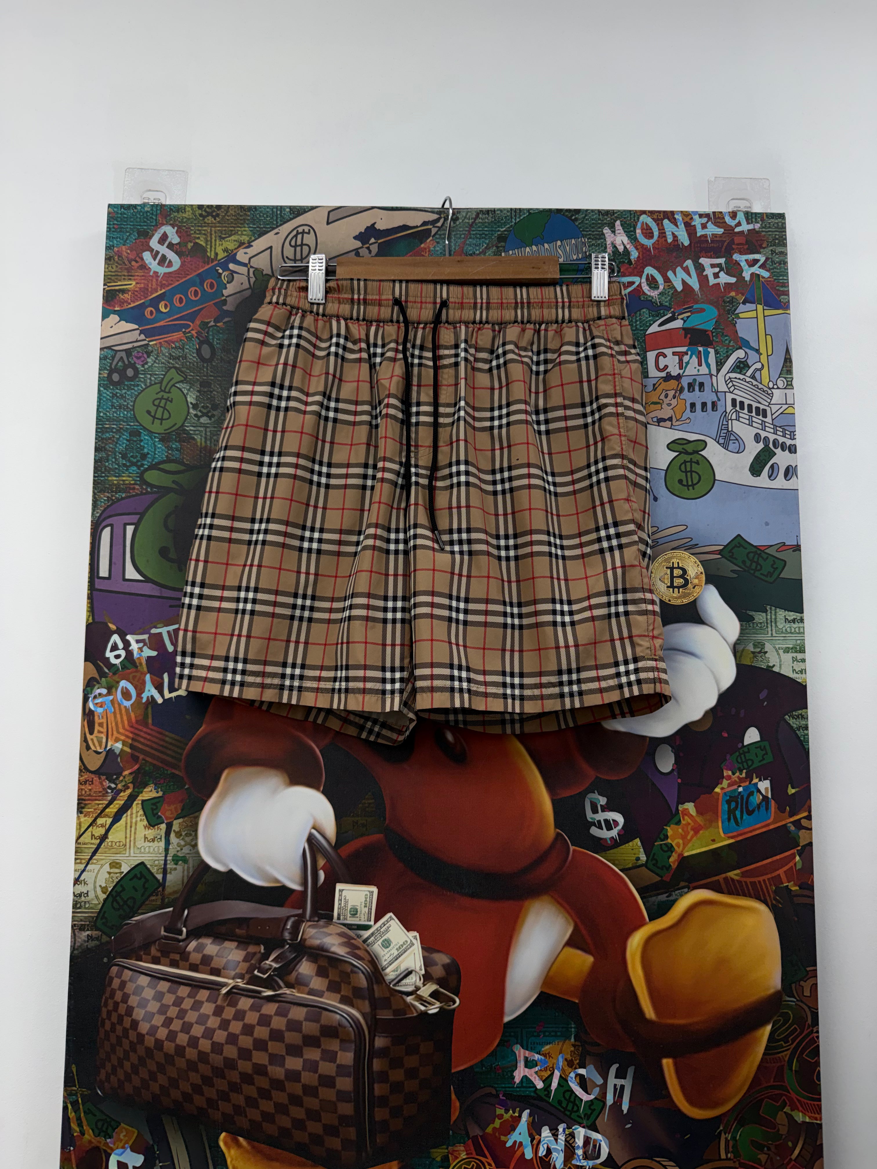 Burberry Brown Plaid (Pin Hole) Shorts