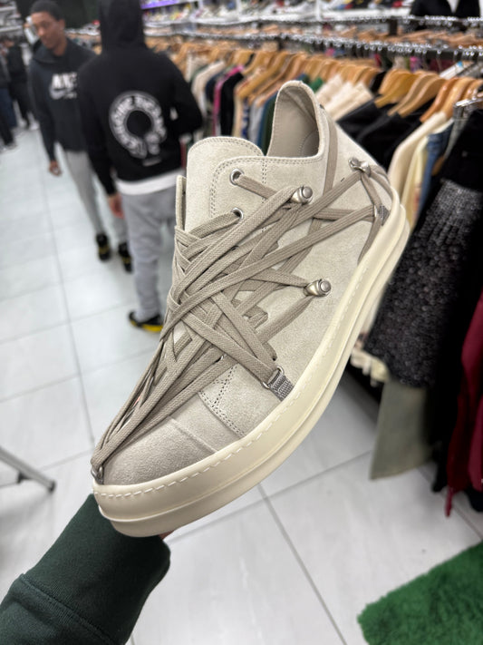 Rick Owens Megalaced Low Grey New 44 (US 11) With Box