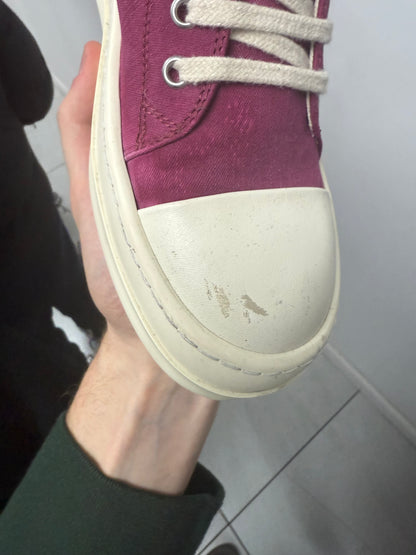 Rick Owens Ramione Low Faded Fuschia  Used 37.5 (US 4.5) With Box