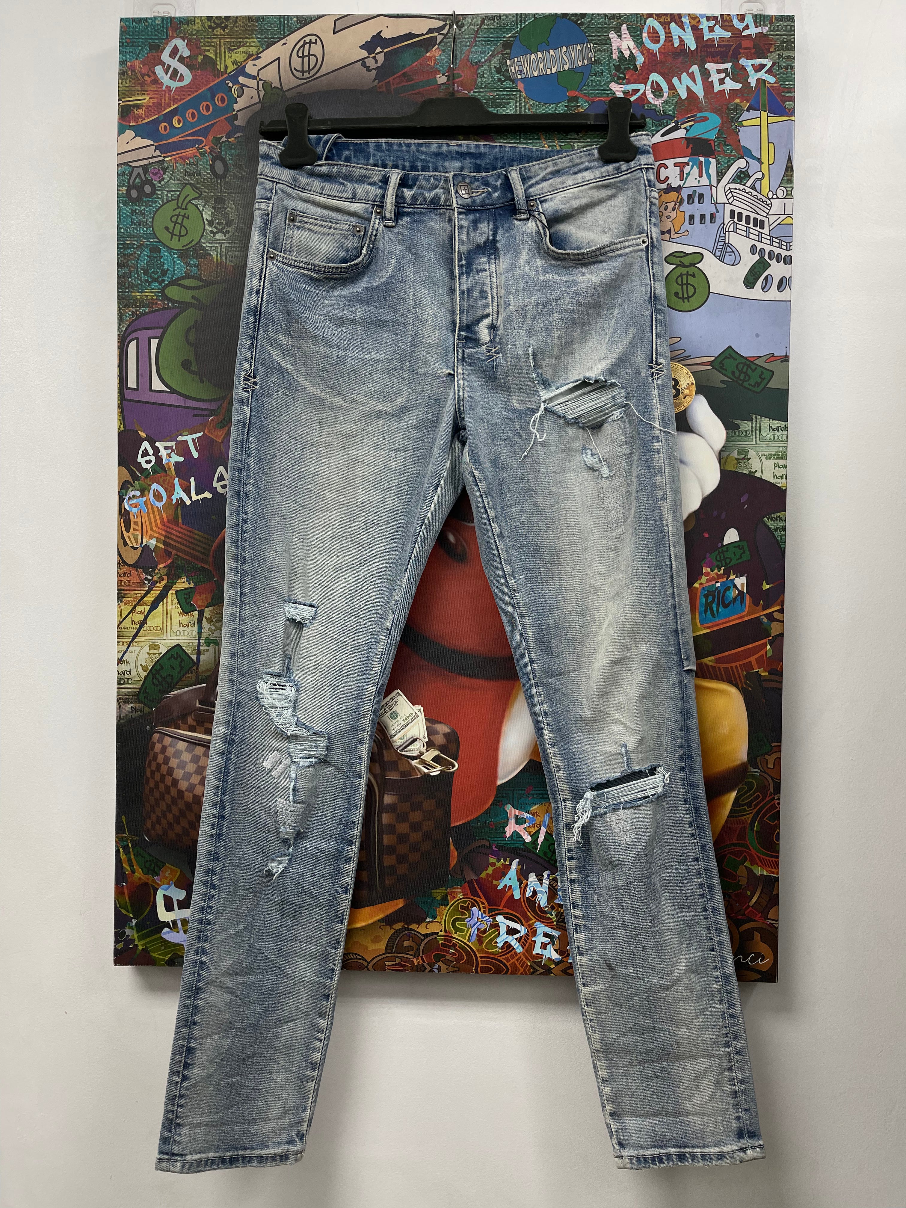 Ksubi Light Wash Ripped Jeans