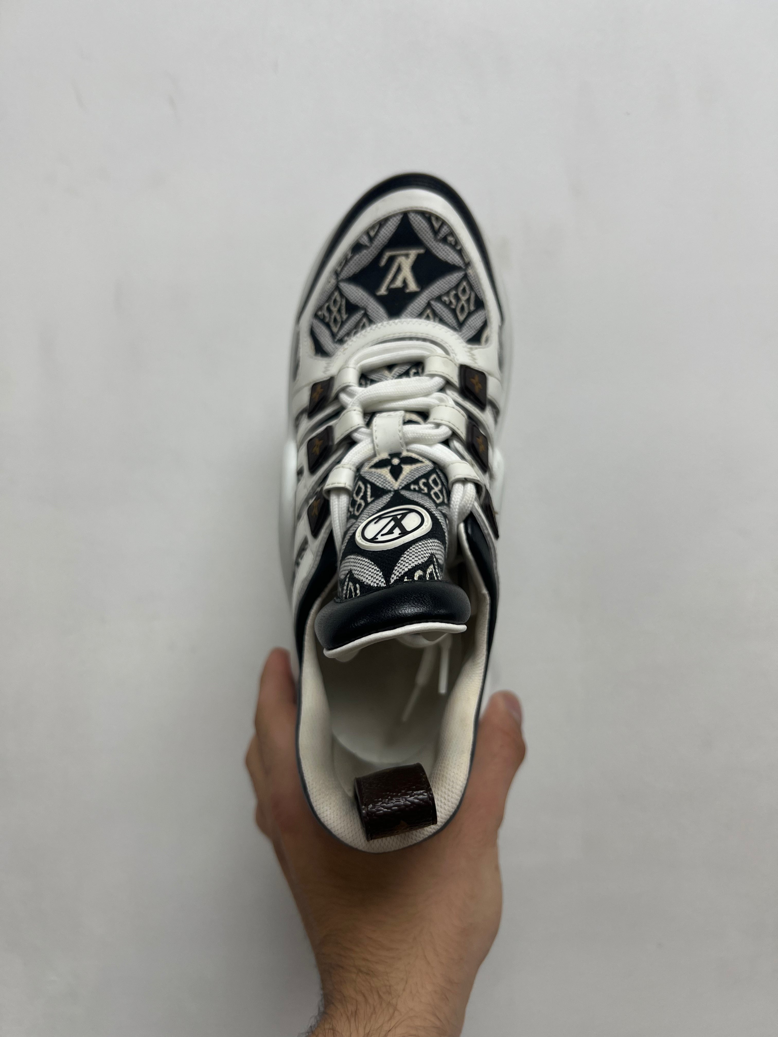 Louis Vuitton White Brown Monogram Archlight Sneakers