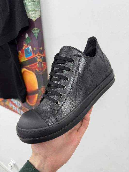 Rick Owens Ramone Low Triple Black New 40 (US 7) With Box