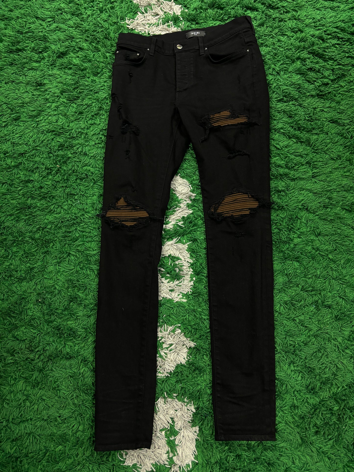 Amiri MX1 Jeans Black Brown  Used 33 N/A