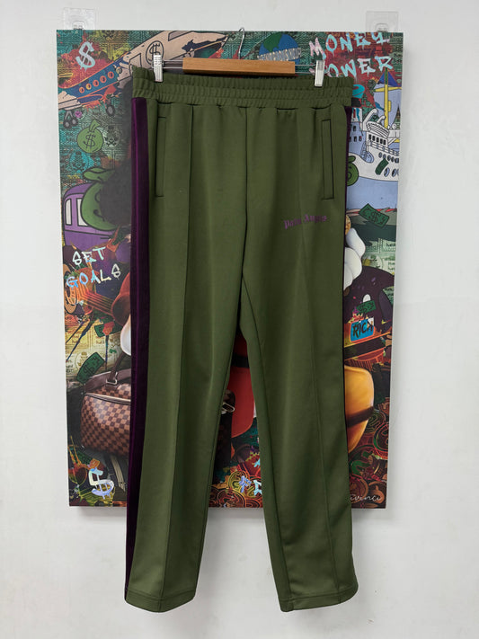 Palm Angels Track Pants Green Purple Used XL N/A