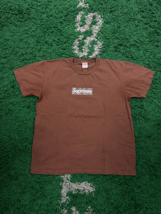 Supreme Brown Paisley Bogo Tee Used Medium N/A