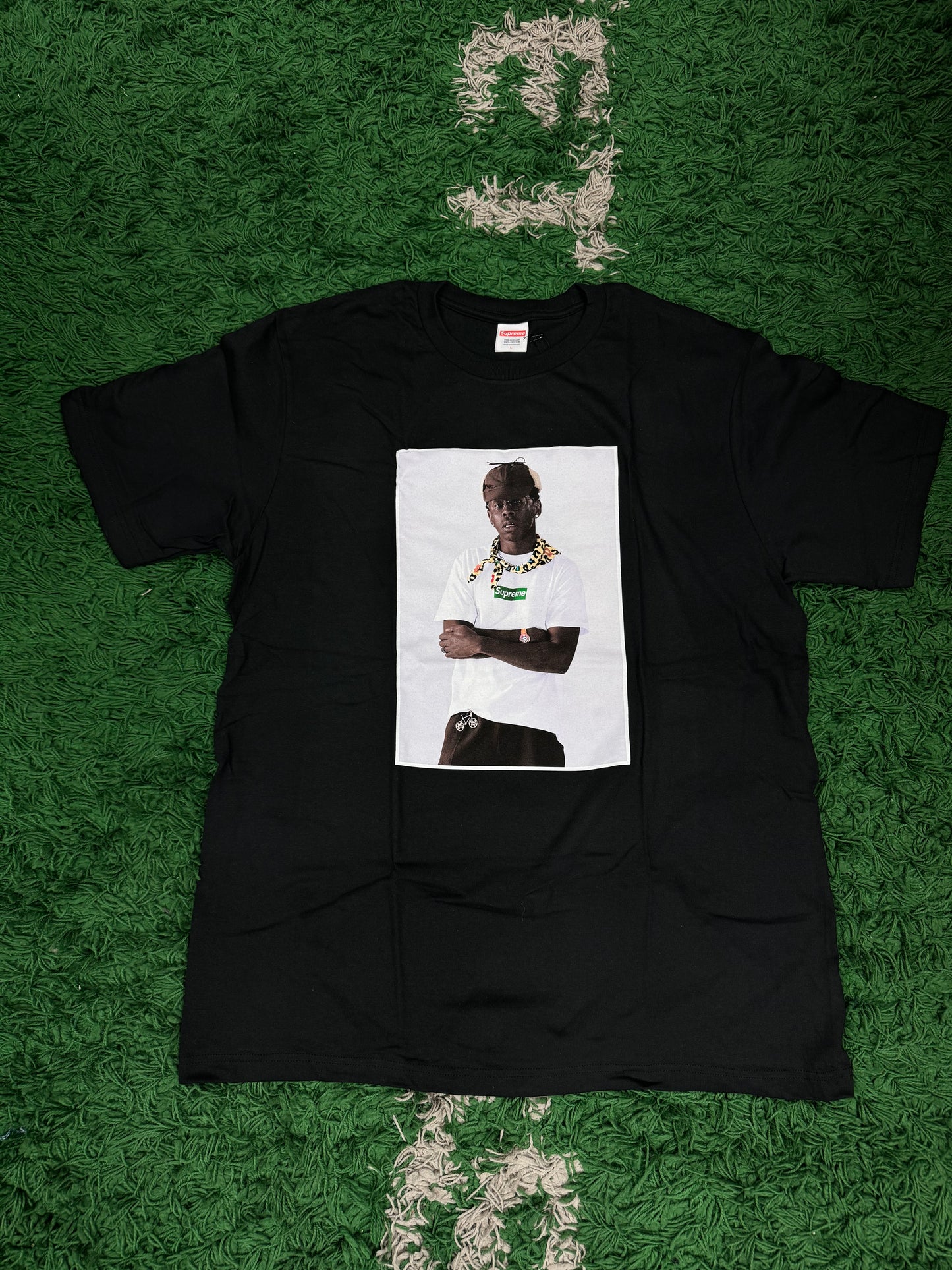 Supreme Tyler Tee Black New Large In Plastic