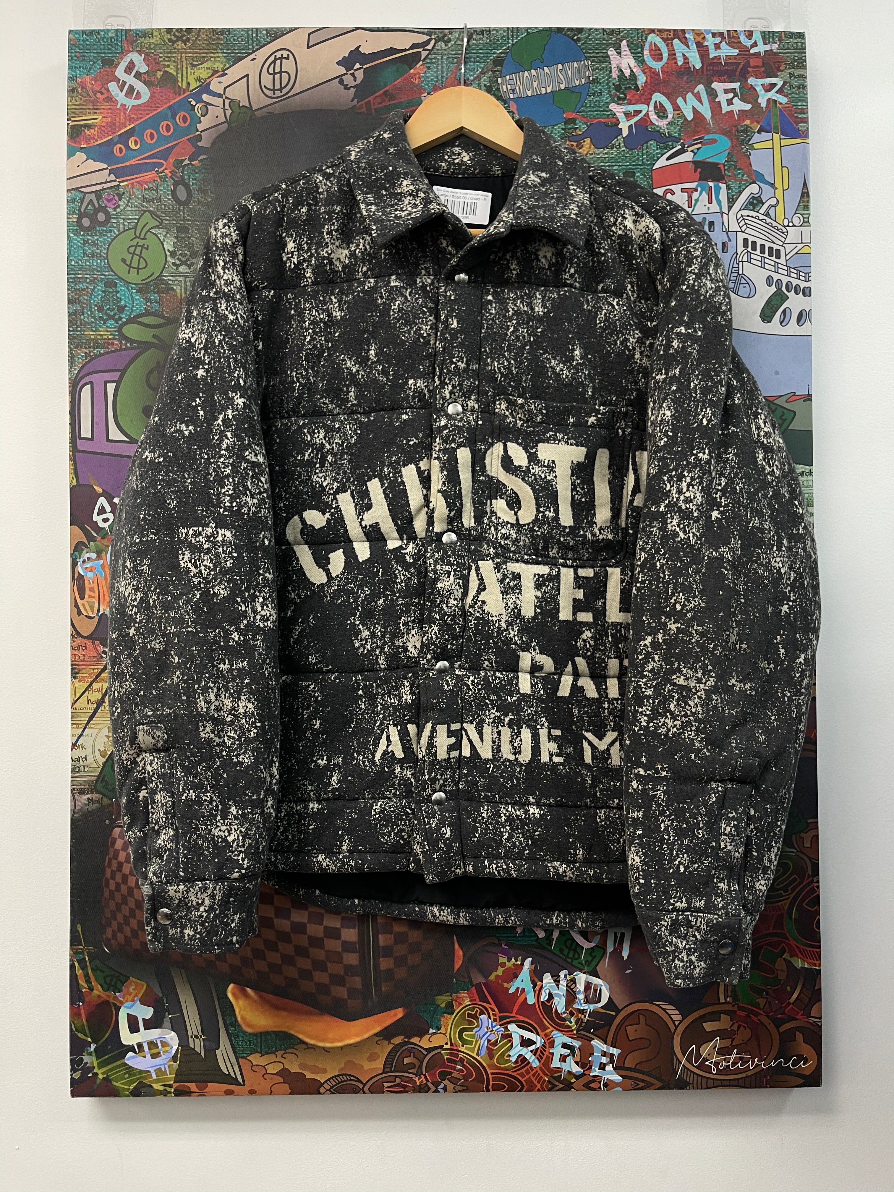 Dior Grey Atelier Trucker Bomber Jacket