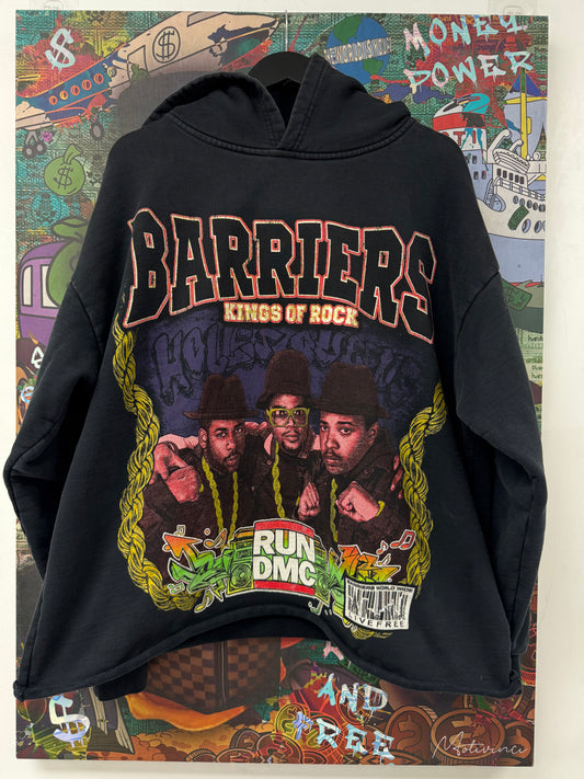 Barriers King of Rock Hoodie Black Used Large N/A