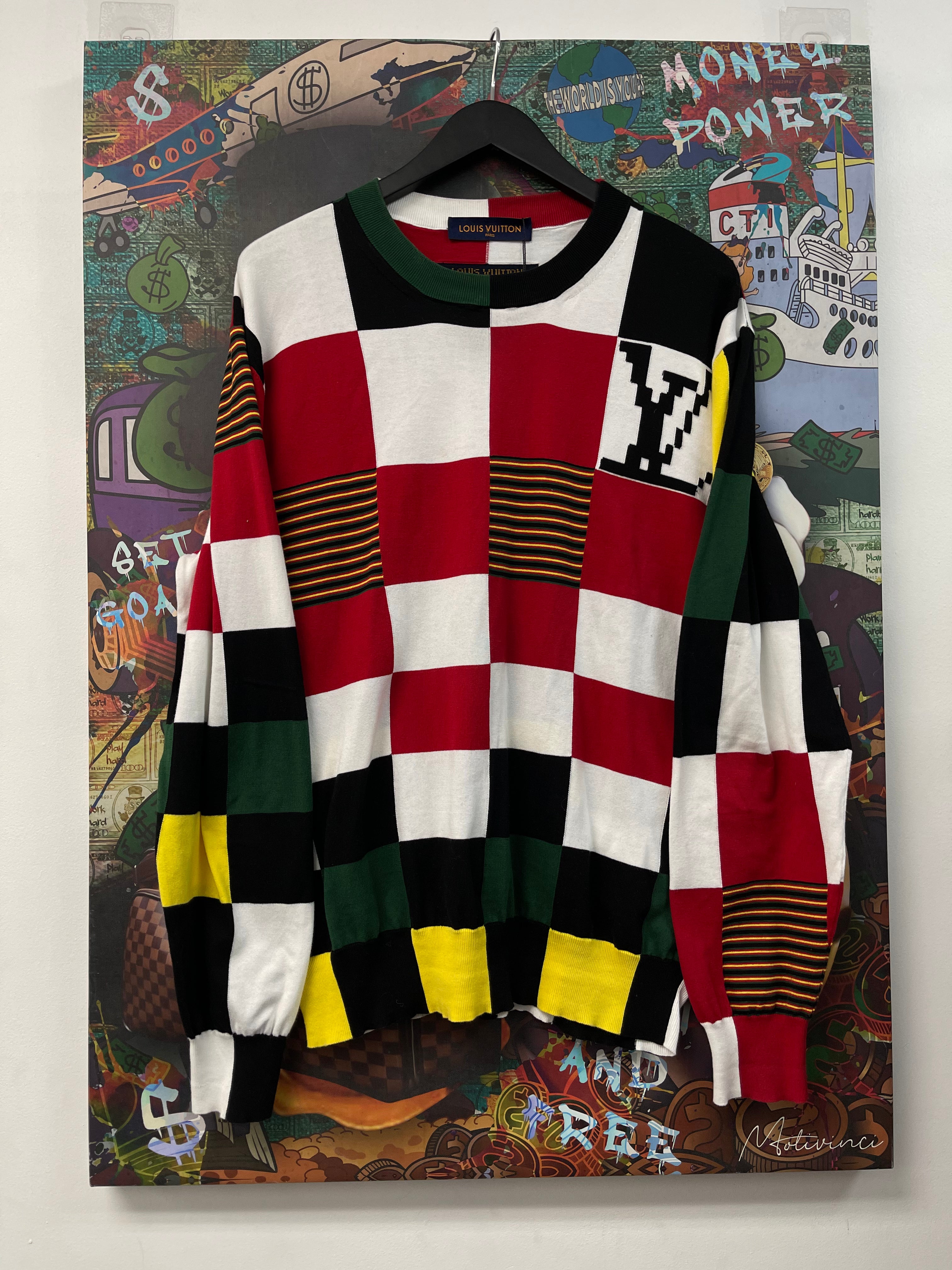 Louis Vuitton Multi Color Chest Knit Crewneck