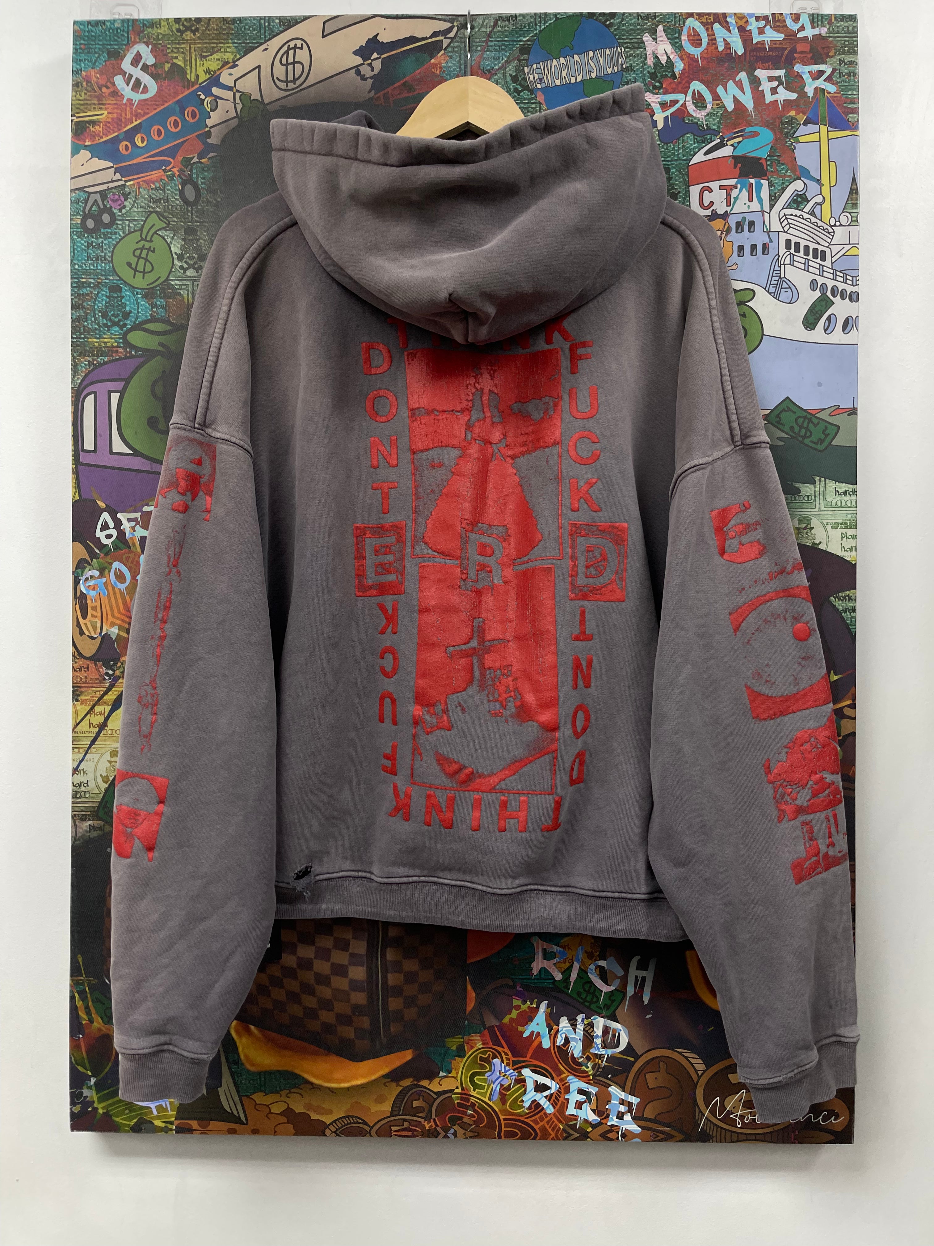ENFANTS RICHES DÉPRIMÉS Faded Lips Locking Hoodie