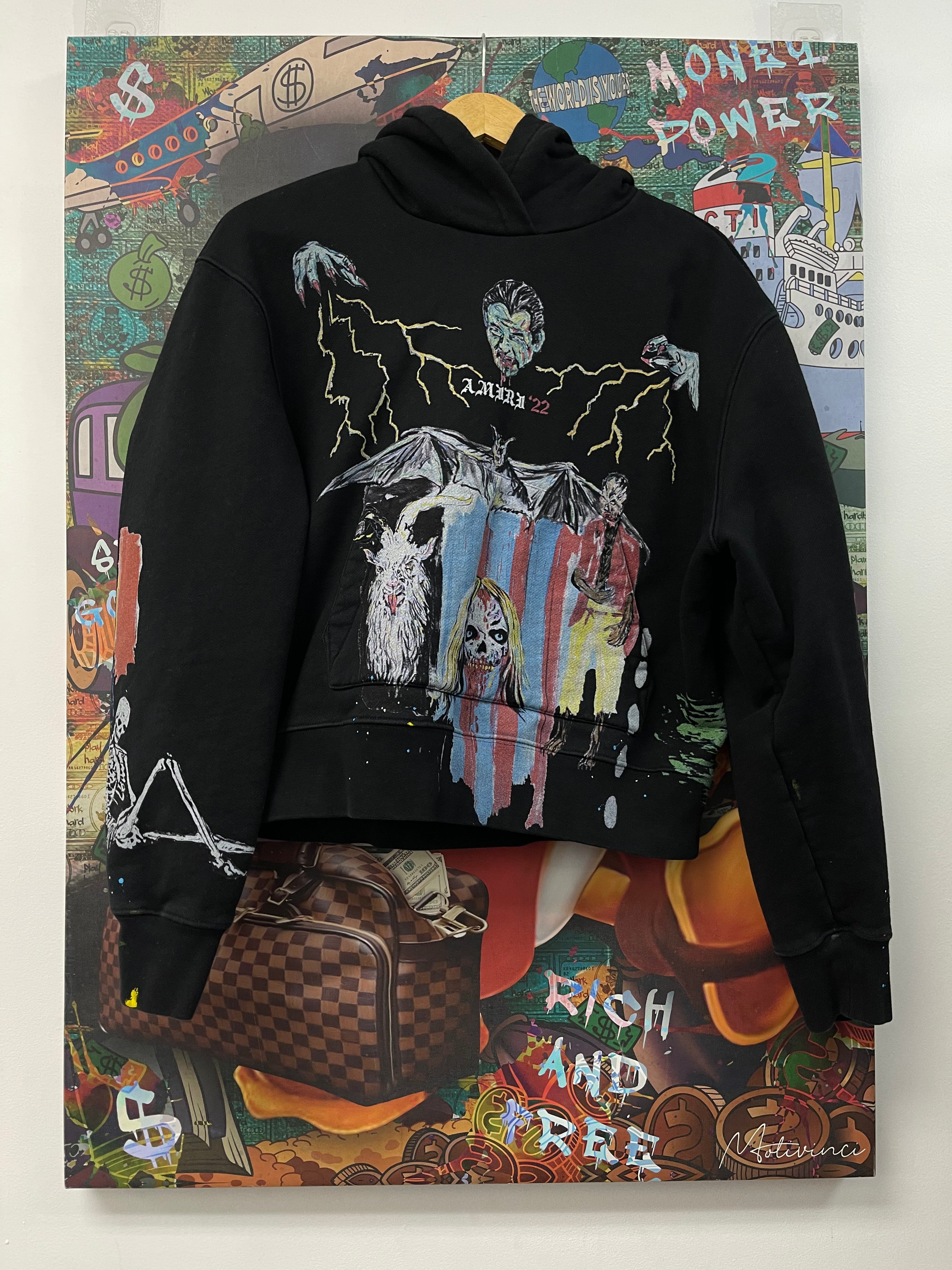 Amiri Black Multi Wes Lang Hoodie