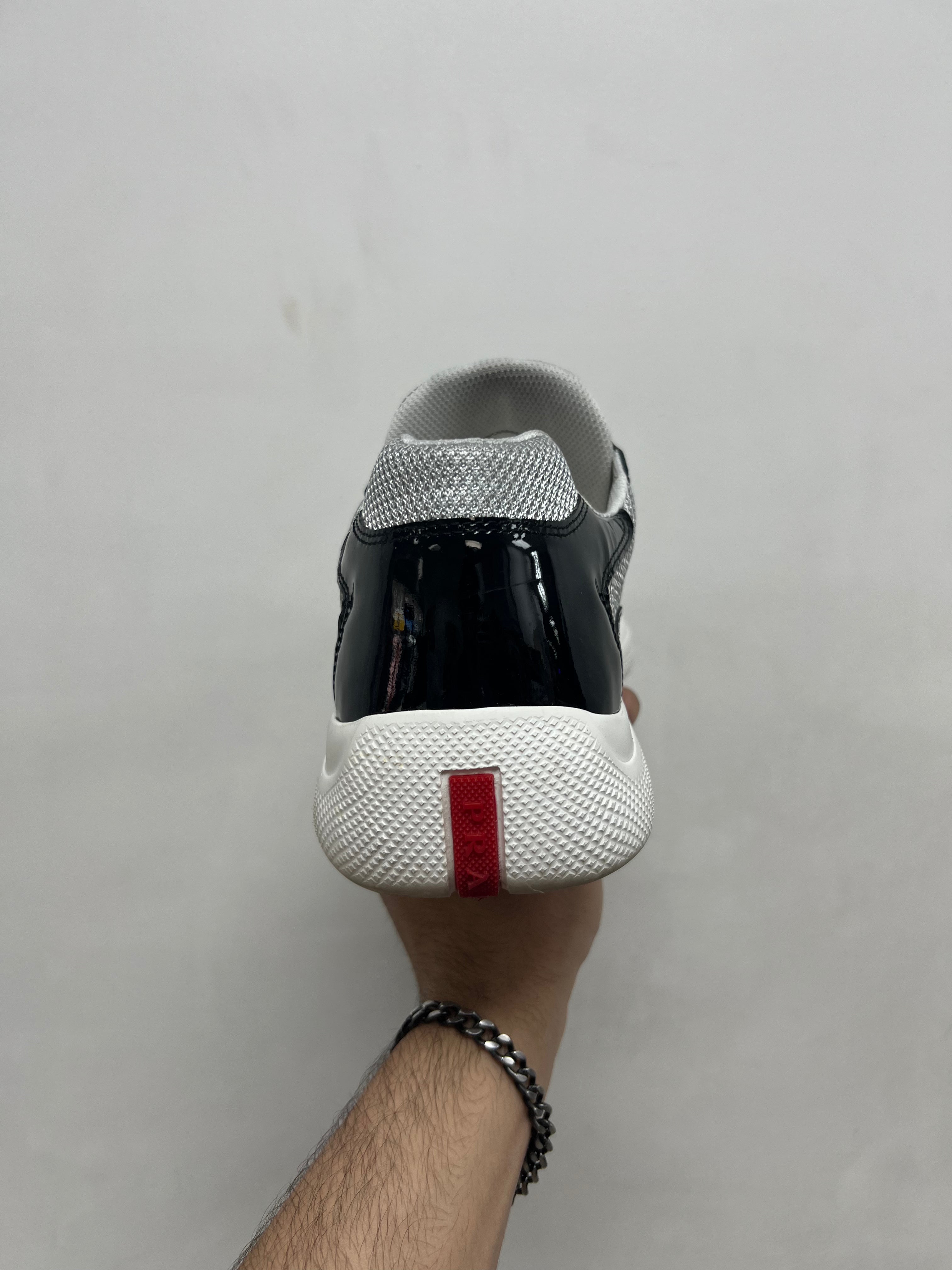 Prada Black White Cups Sneakers